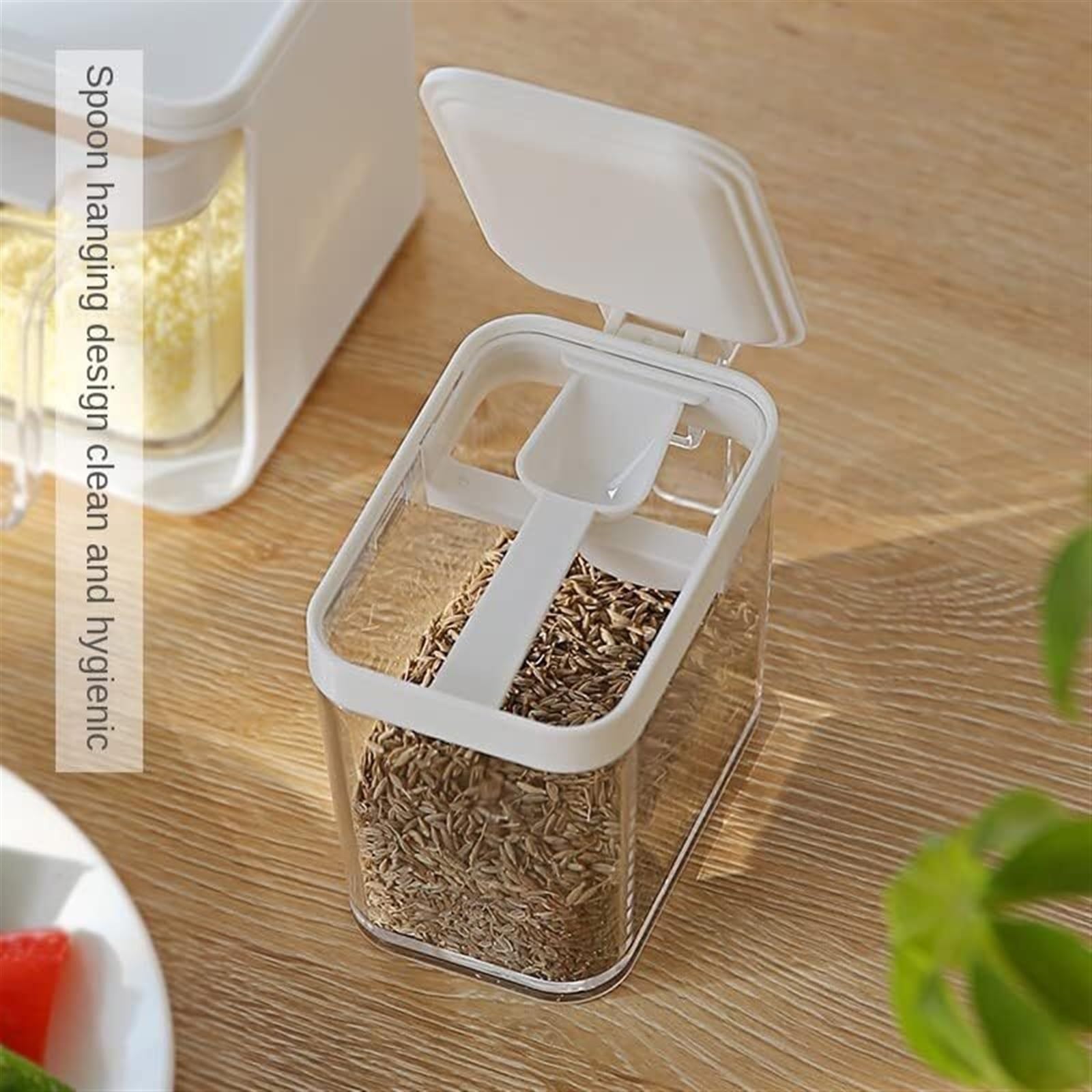 Pots d'assaisonnement, boîte à épices, boîte d'assaisonnement de cuisine, pots à condiments muraux for sel et poivre, sucrier, gadgets, ensembles de dispositifs, boîte à épices, organisateur, outil si