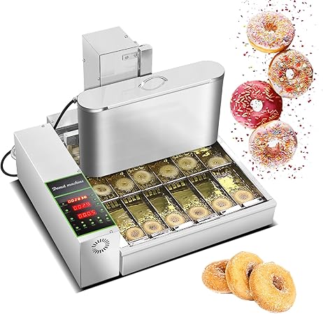 Kolice Commercial 2600pcs/hour Mini 6 Rows Donuts Machine, Doughnut Maker,
