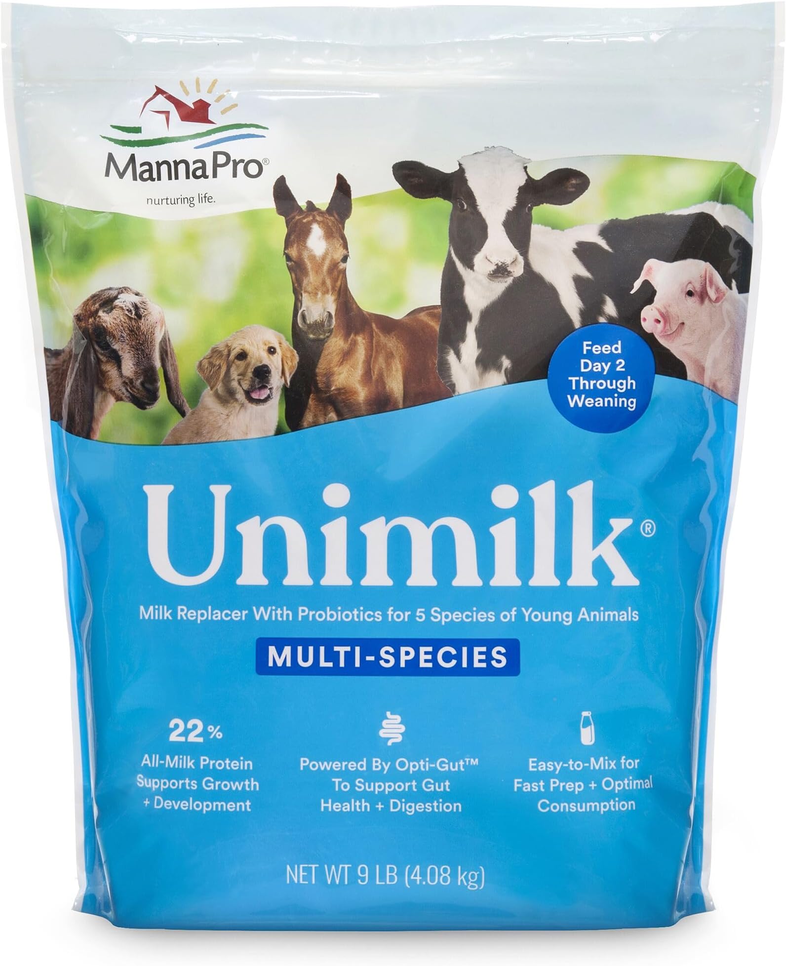 UniMilk Multi-Species Milk Replacer for Puppies, 9 lb Bag