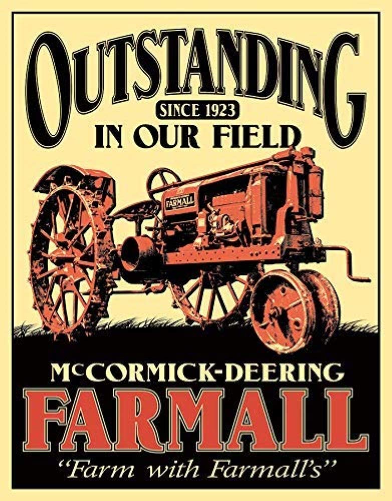 Desperate Enterprises Farmall - Outstanding Tin Sign, 12.5" W x 16" H…