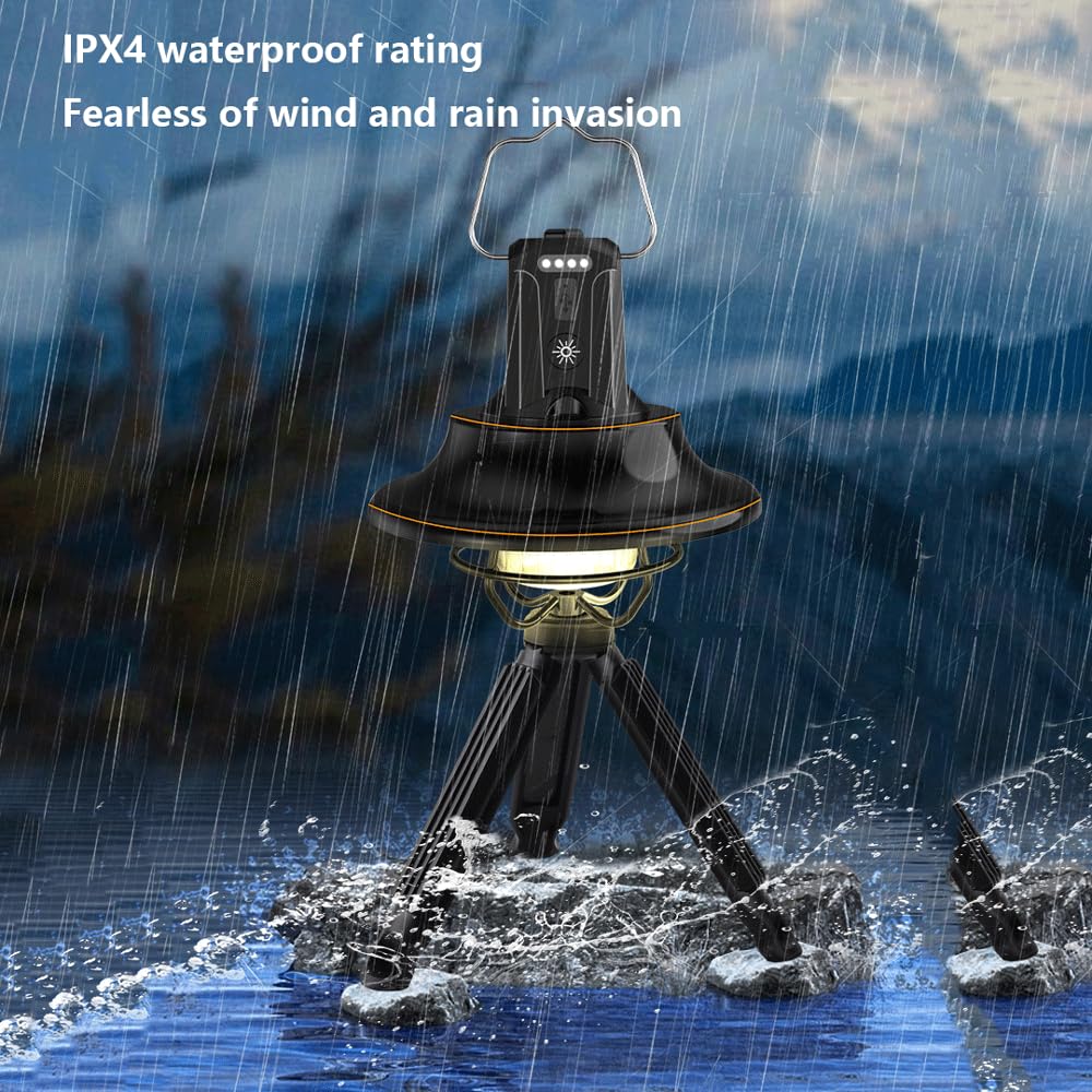 Lampada da Campeggio a LED Super Luminosa Lanterna da Esterno Ricaricabile Impermeabile Lampada da Tenda Illuminazione di Emergenza Portatile Portatile