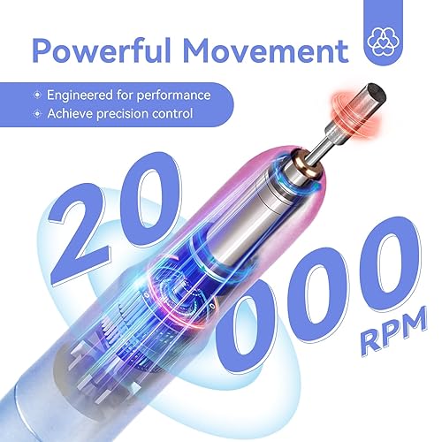 Miniatura 7 de Saviland Kit de uñas acrílicas y taladro eléctrico portátil para uñas