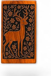 AA Global Wood and Crafts Dear Engraving Urn Rosewood and Sheesham with Elegant Word Design Ashes Handmade for Men Women and Pets for Loved Ones Black Resin Design (Black, Keppshake)