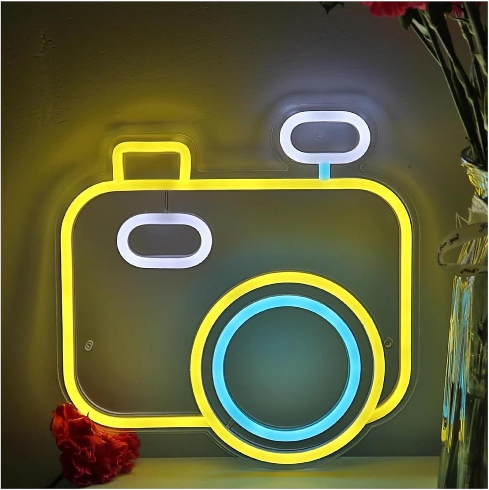 Regalo creativo per insegne al neon Per lampada al per neon prestito parola Fotocamera per insegna per