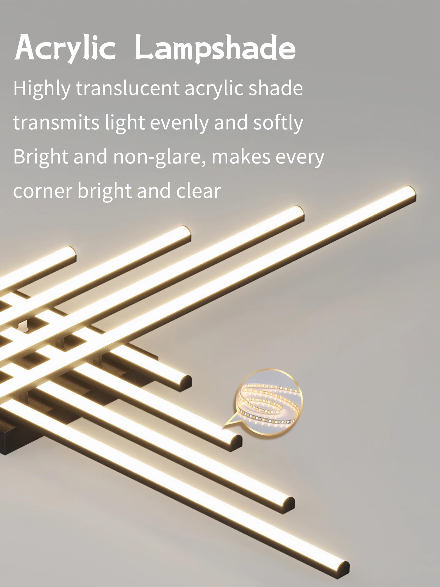 Nowoczesne lampy sufitowe Lampy sufitowe LED 6000k / 4000k/3000k Nowoczesne lampy sufitowe o minimalistycznym designie odpowiednie do sypialni korytarzy salonów jadalni i kuchennych (Czarny,4głowice)