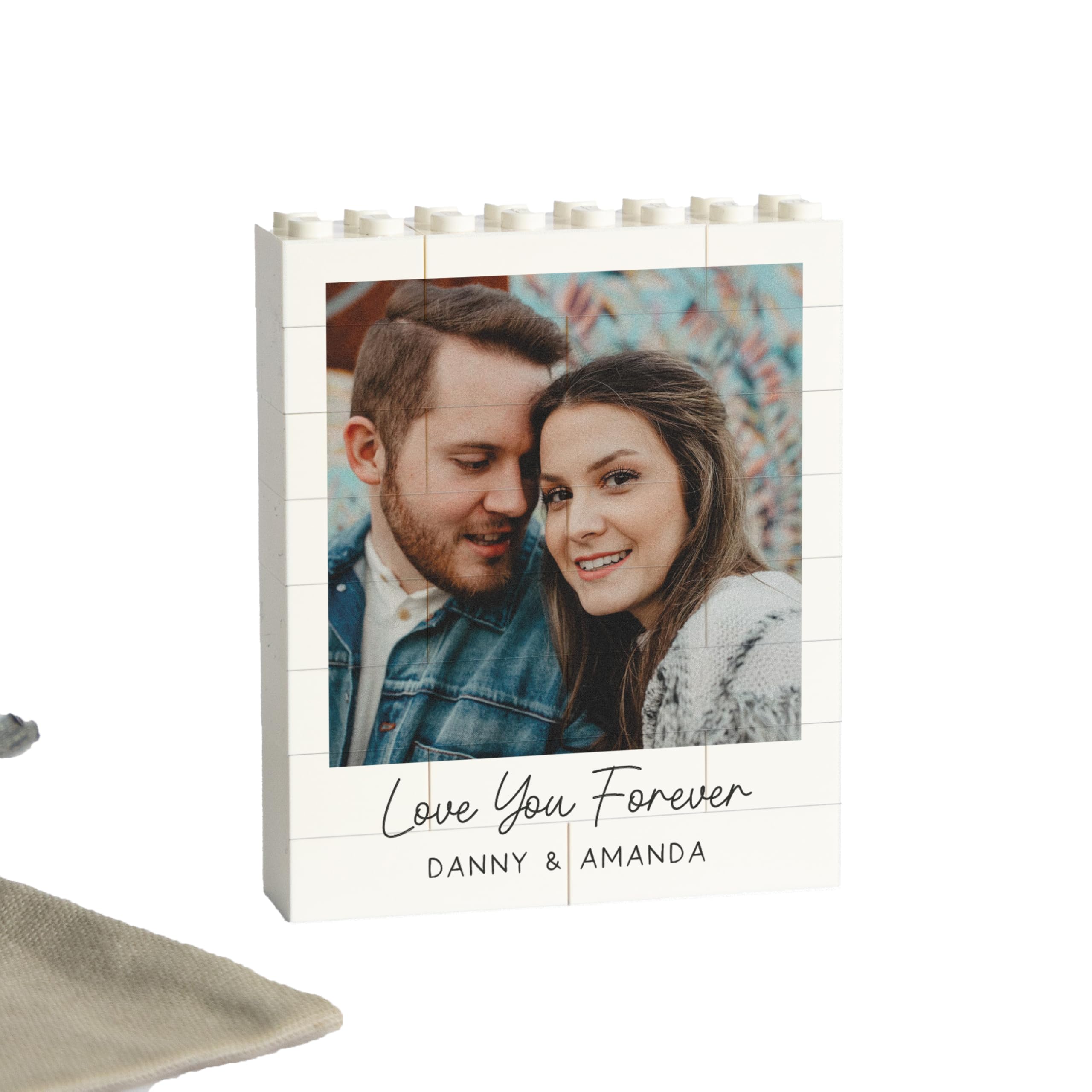 Personalised Photo Genuine LEGO® Anniversary Photo Gift for Boyfriend
