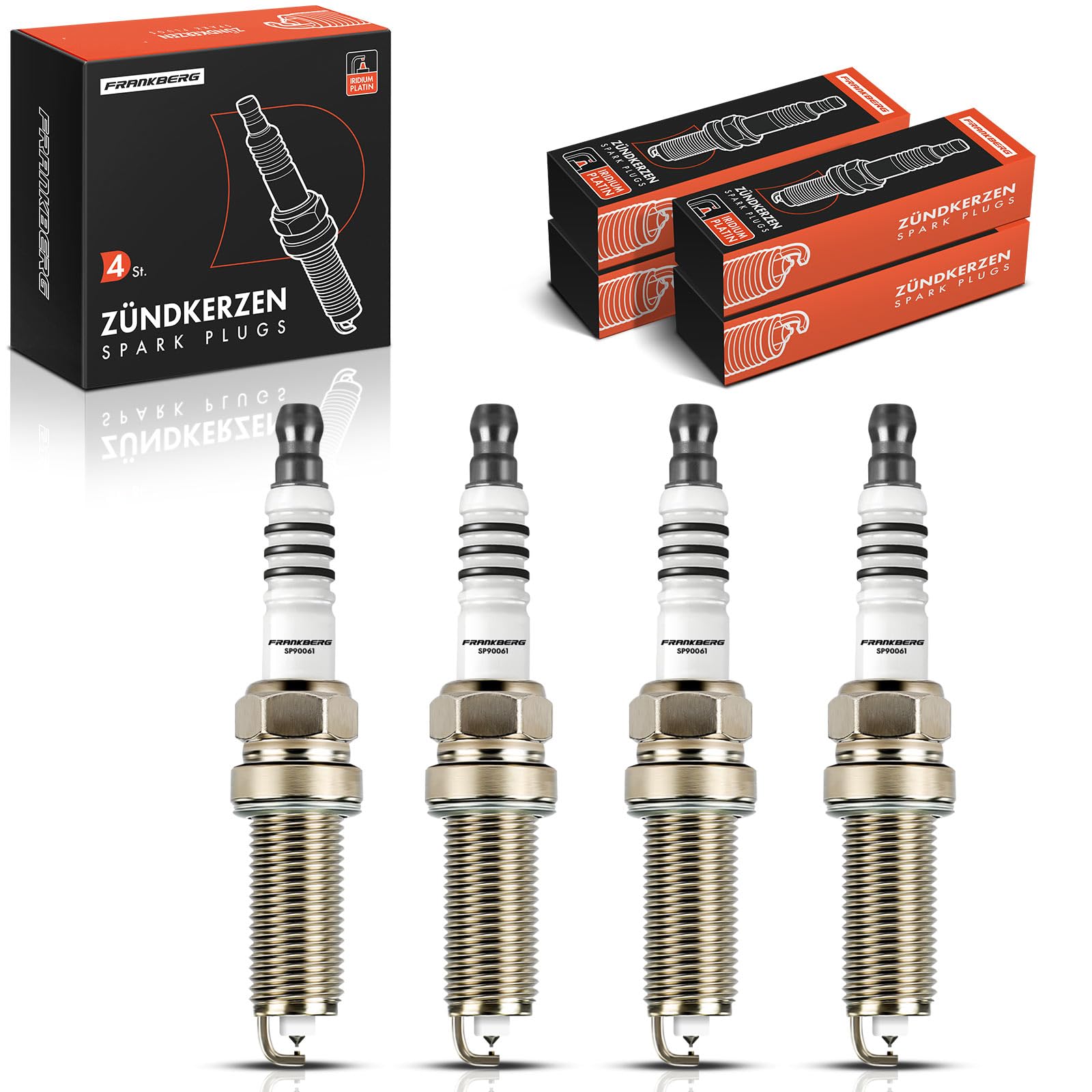 Frankberg 4x Bougies d'allumage ILKAR7F7G