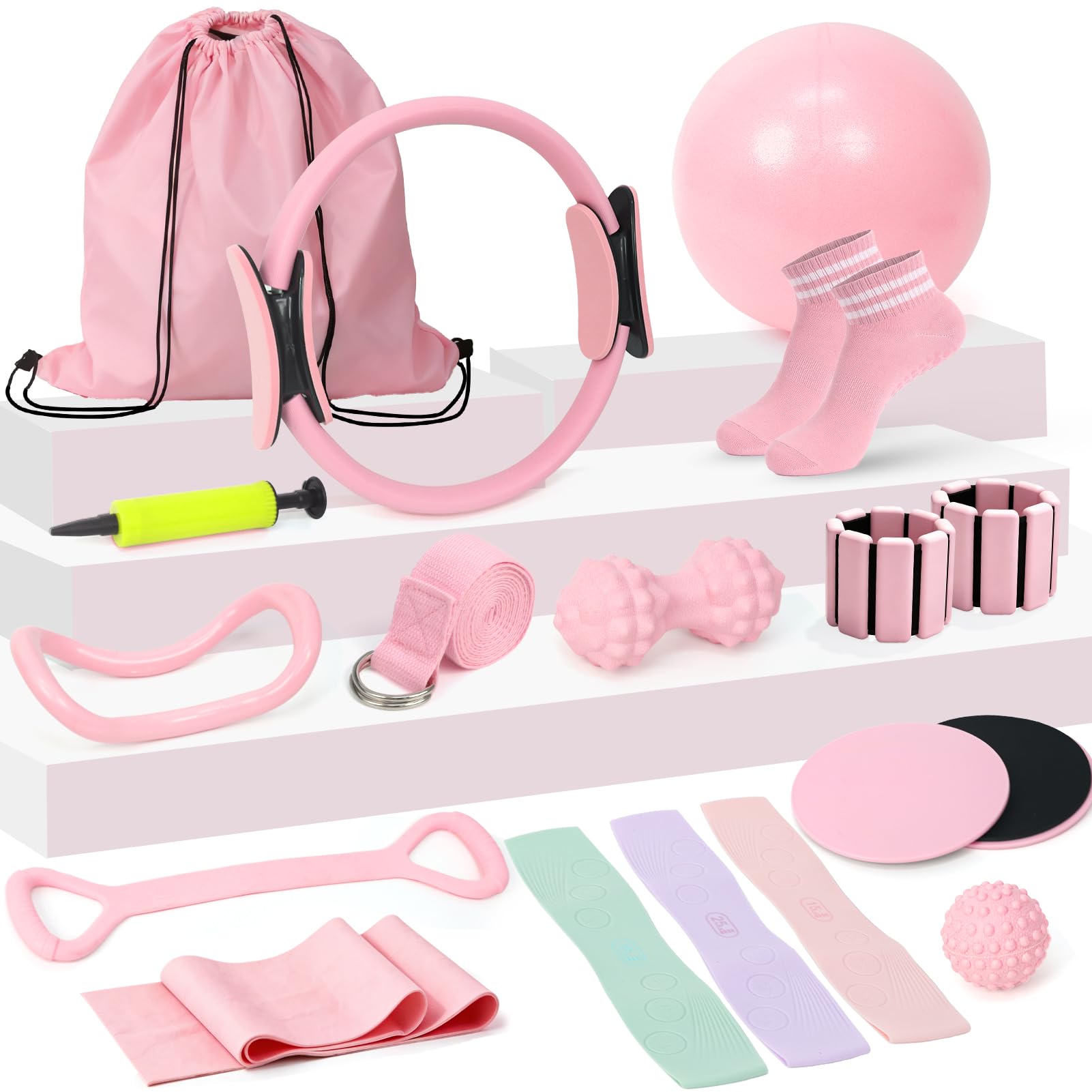 LLParty 19-Piece Pilates Kit
