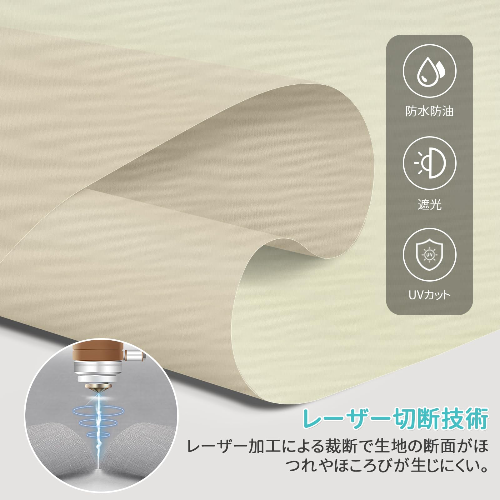 Amazon｜SAIFANSI ロールスクリーン つっぱり式 ロールカーテン 1級