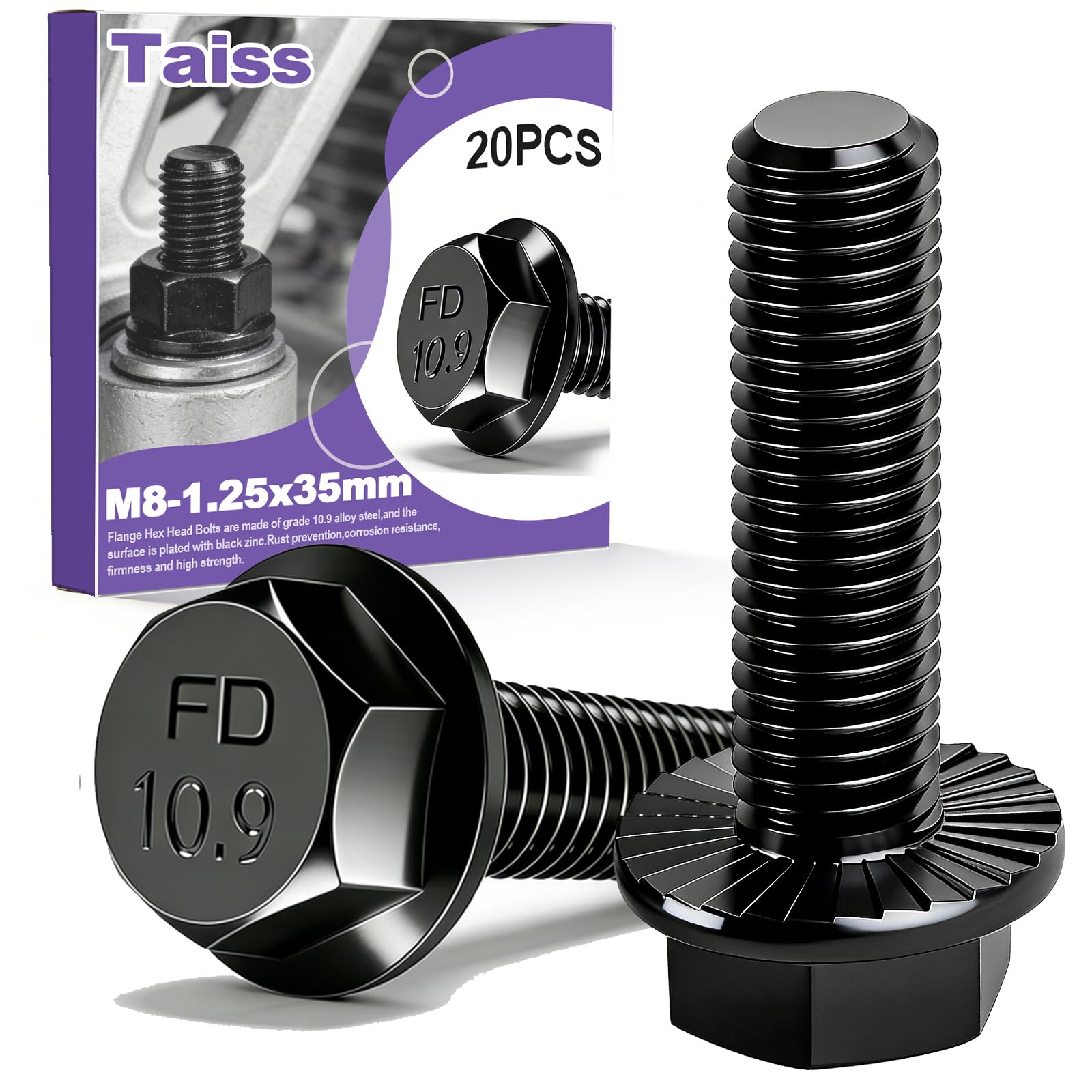 Taiss 760PCS 304 Stainless Steel Hex Bolts Kit,1/4-20 5/16-18 3/8-16 1/2-13 — Amazon image 26