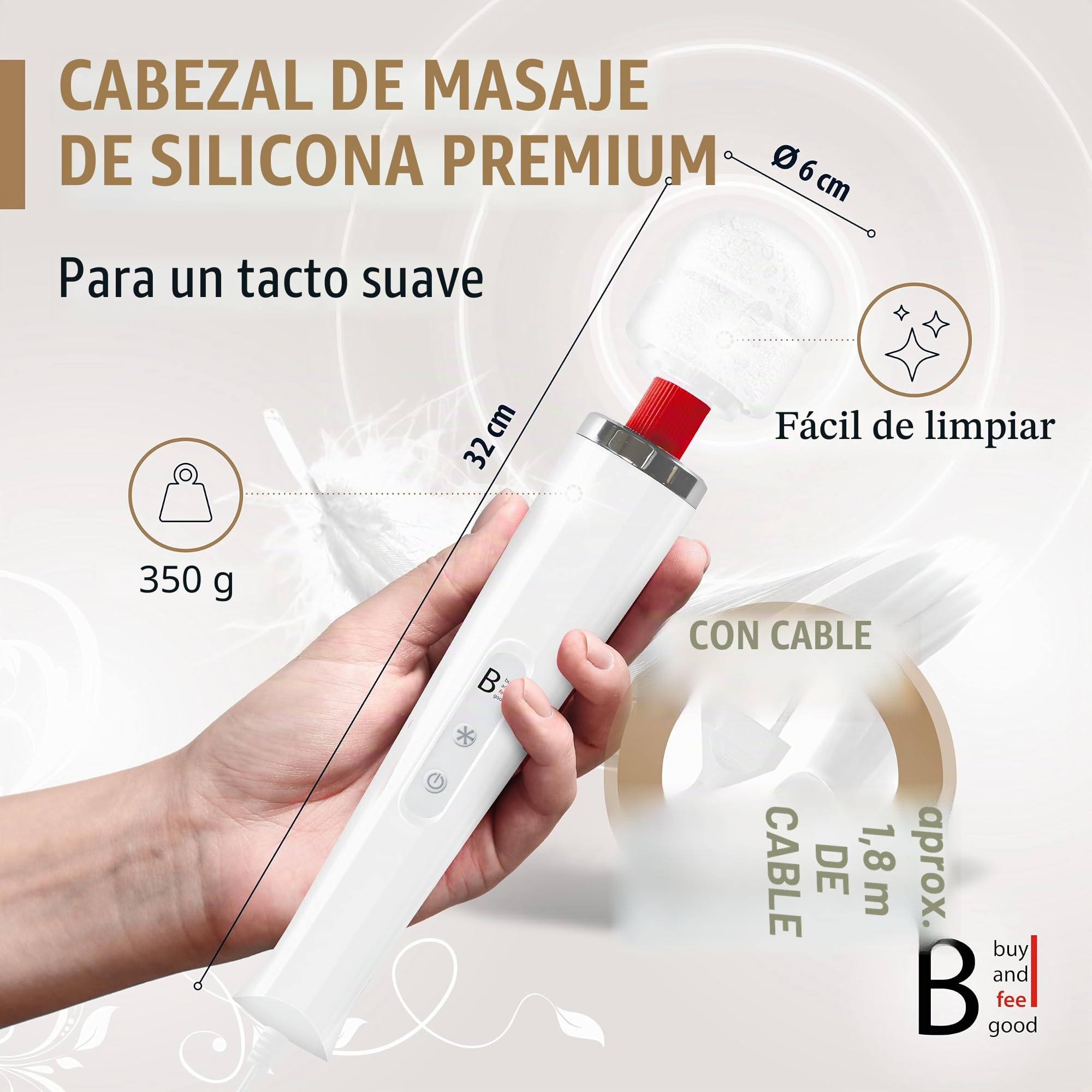 La pared mágica original de "BuyAndFeelGood" Vibración para mujeres [20 Vario/10 velocidades] masajeador – Vibrador – Dildo Sexo Juguetes para la Mujer – Juguete sexual para las parejas – Juguetes