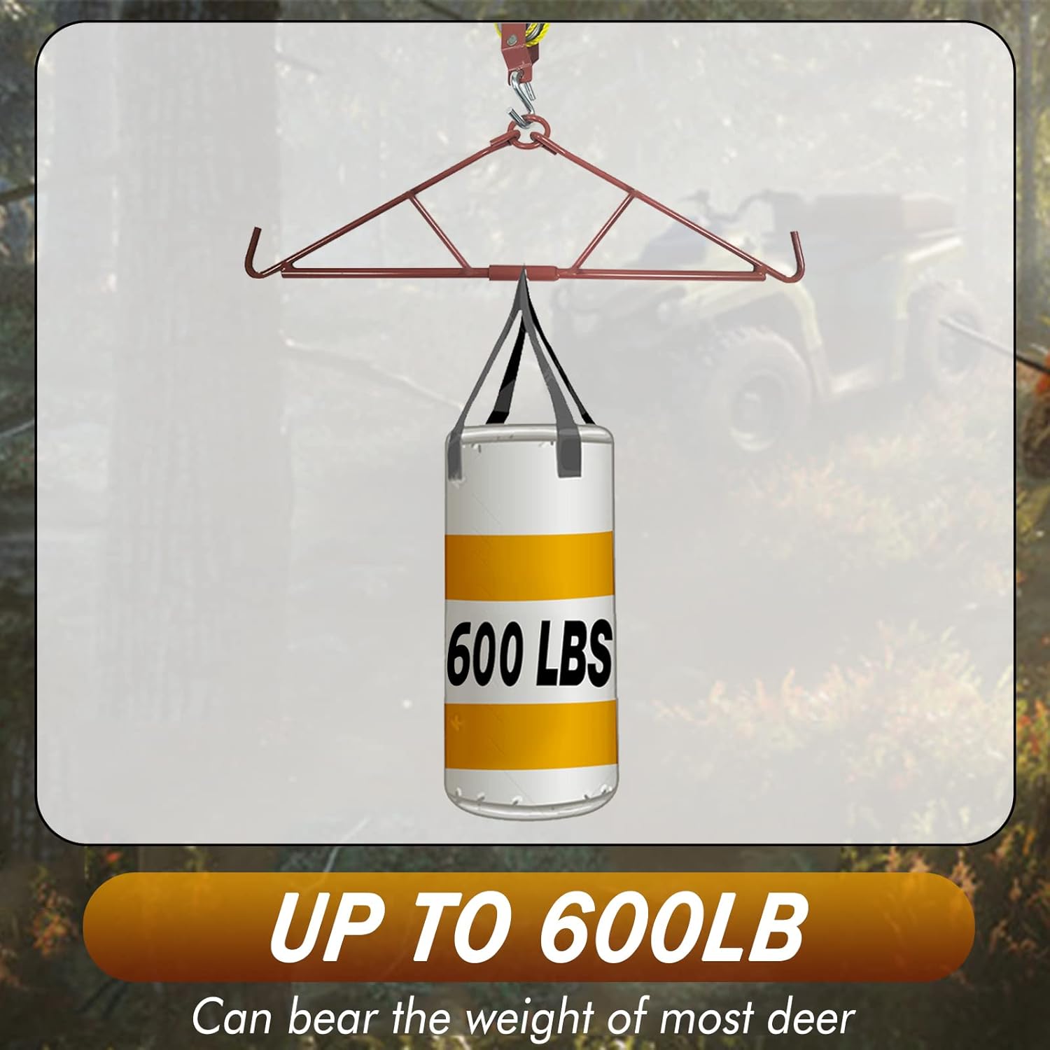 Buy Atflbox Game Hoist Gambrel System and Dual Pulley Hoist Lift System, High Capacity Deer