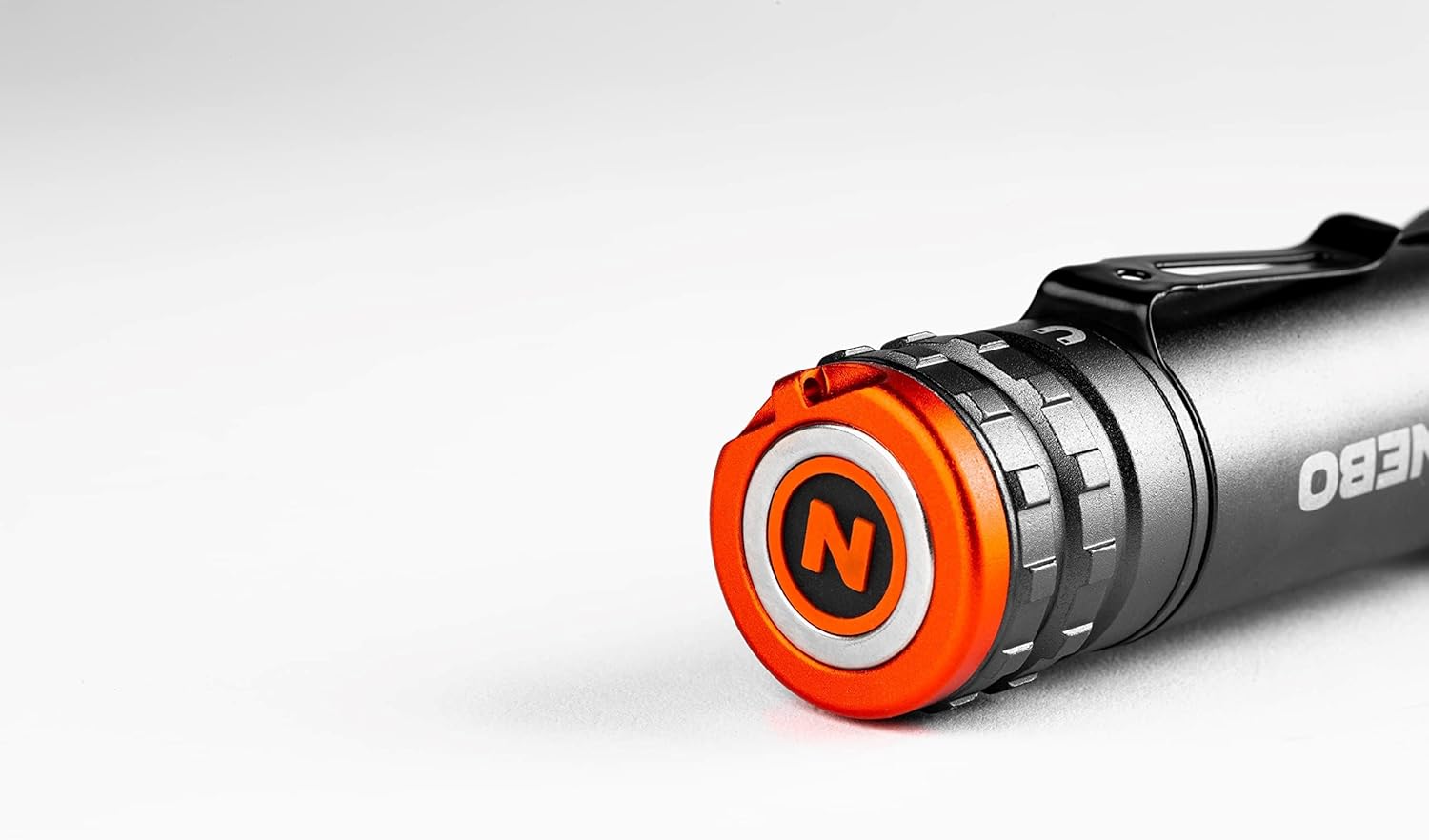 NEBO Newton Powerful LED Handheld Flashlight | AA Battery Powered Compact Waterproof Flashlight | Storm Gray | Available in 500, 1000, 1500 Lumens