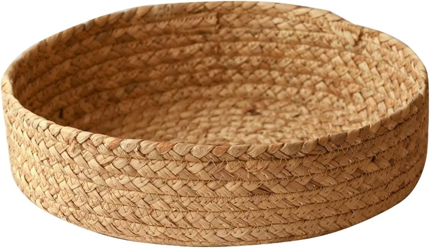 fruit stand Round Rattan Bread Basket - Fruit Bowl, Woven,Handmade for Serving Veg Basket(Small)