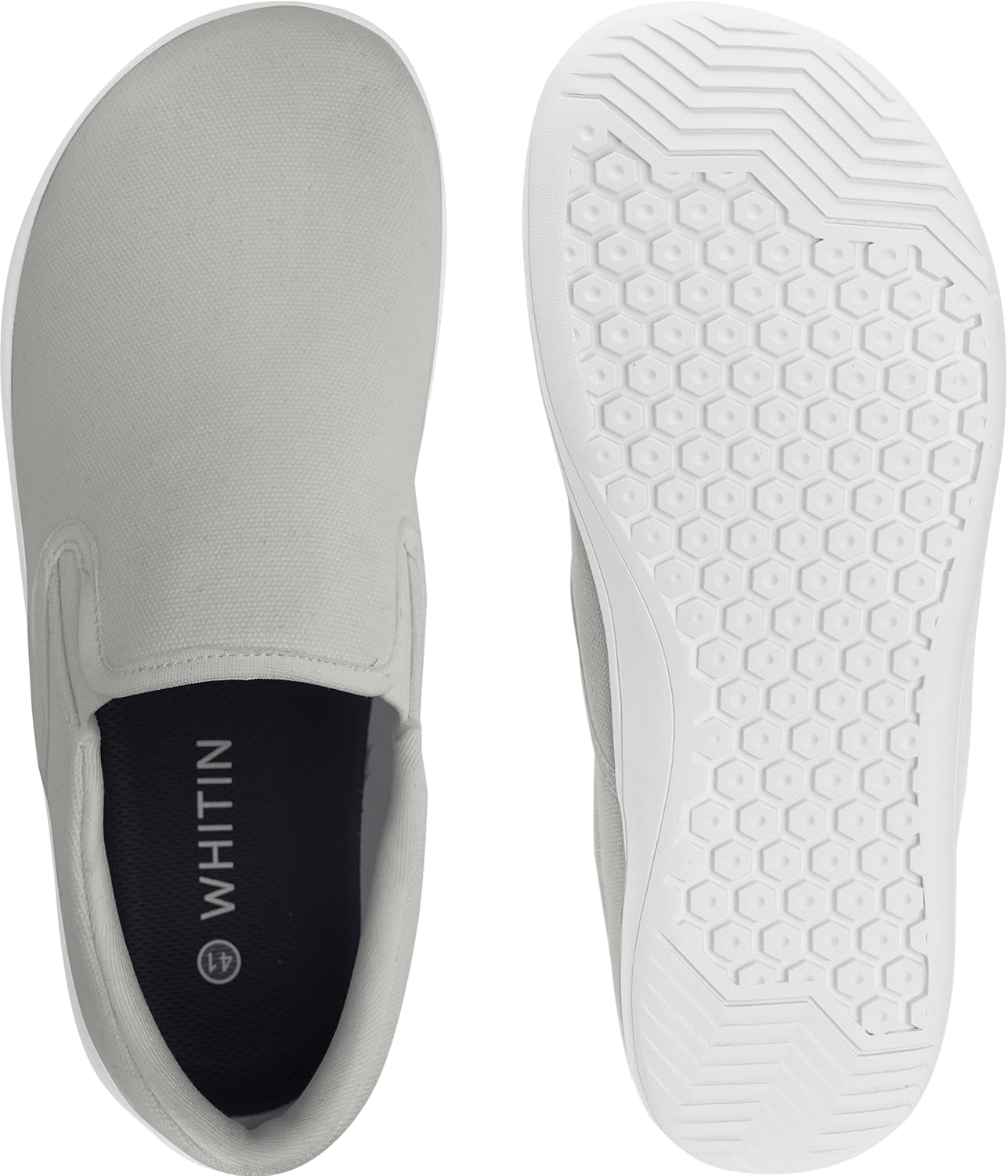 WHITIN Men's Wide Toe Box Slip on Barefoot Shoes | Minimalist Sneakers | Zero Drop Sole - Image 5