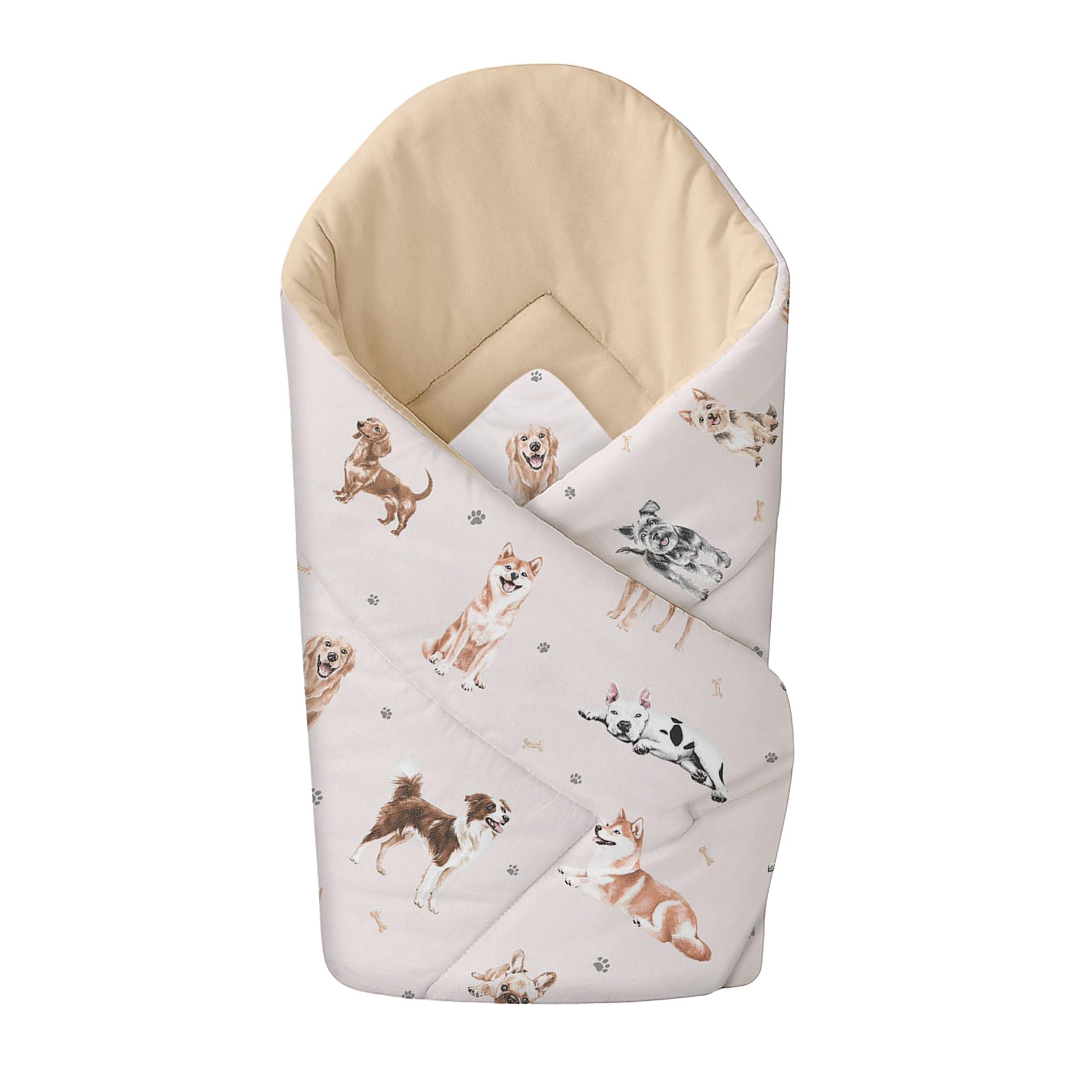 Baby Swaddle Wrap Blanket/Newborn Cotton Swaddling Envelope 0 to 3 Months (Doggies)