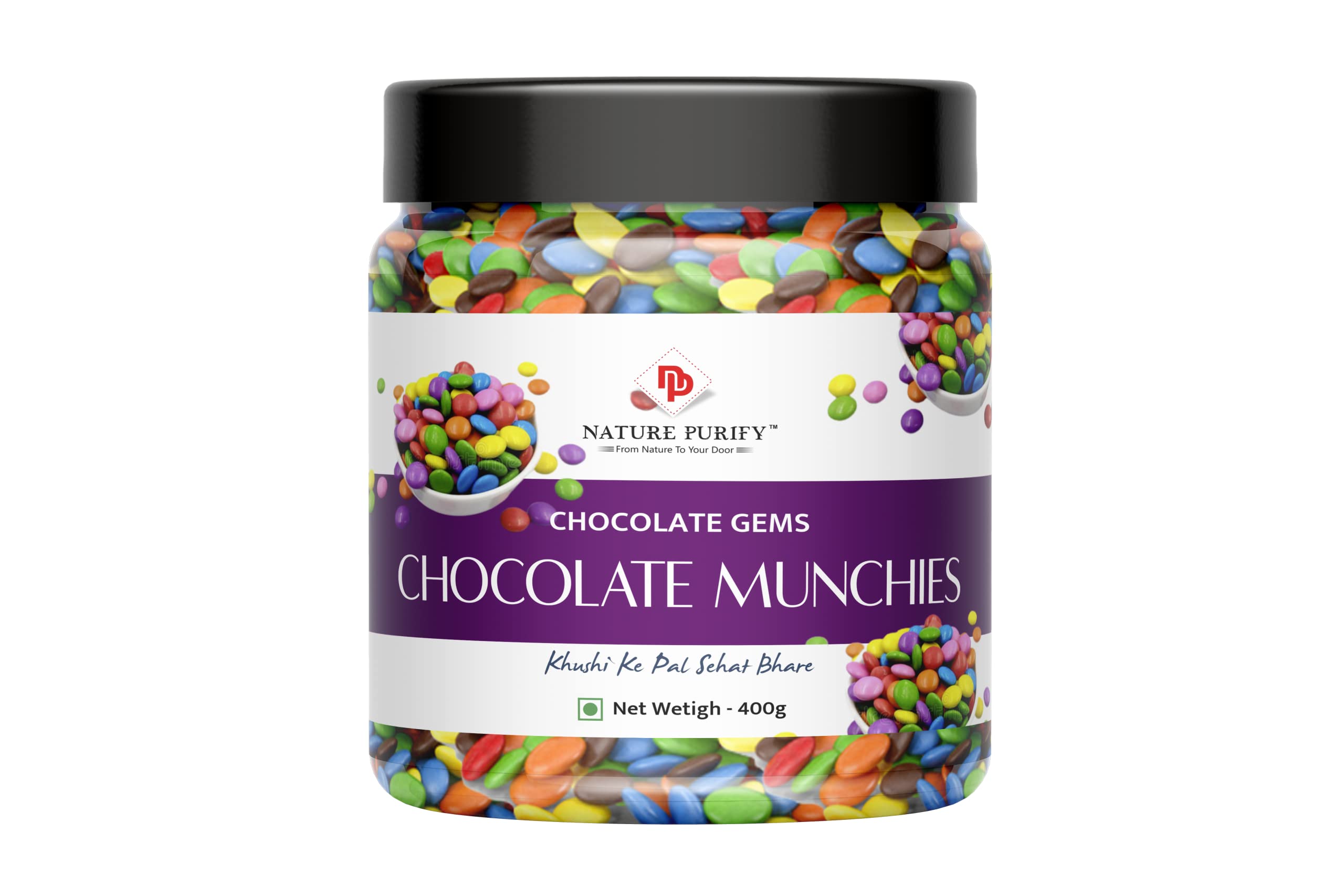 Nature Purify Chocolate Munchies - 400g | Chocolate Munchies, Gems Stone [Jar Pack] (B09SB8SVNY) Amazon Price History, Amazon Price Tracker
