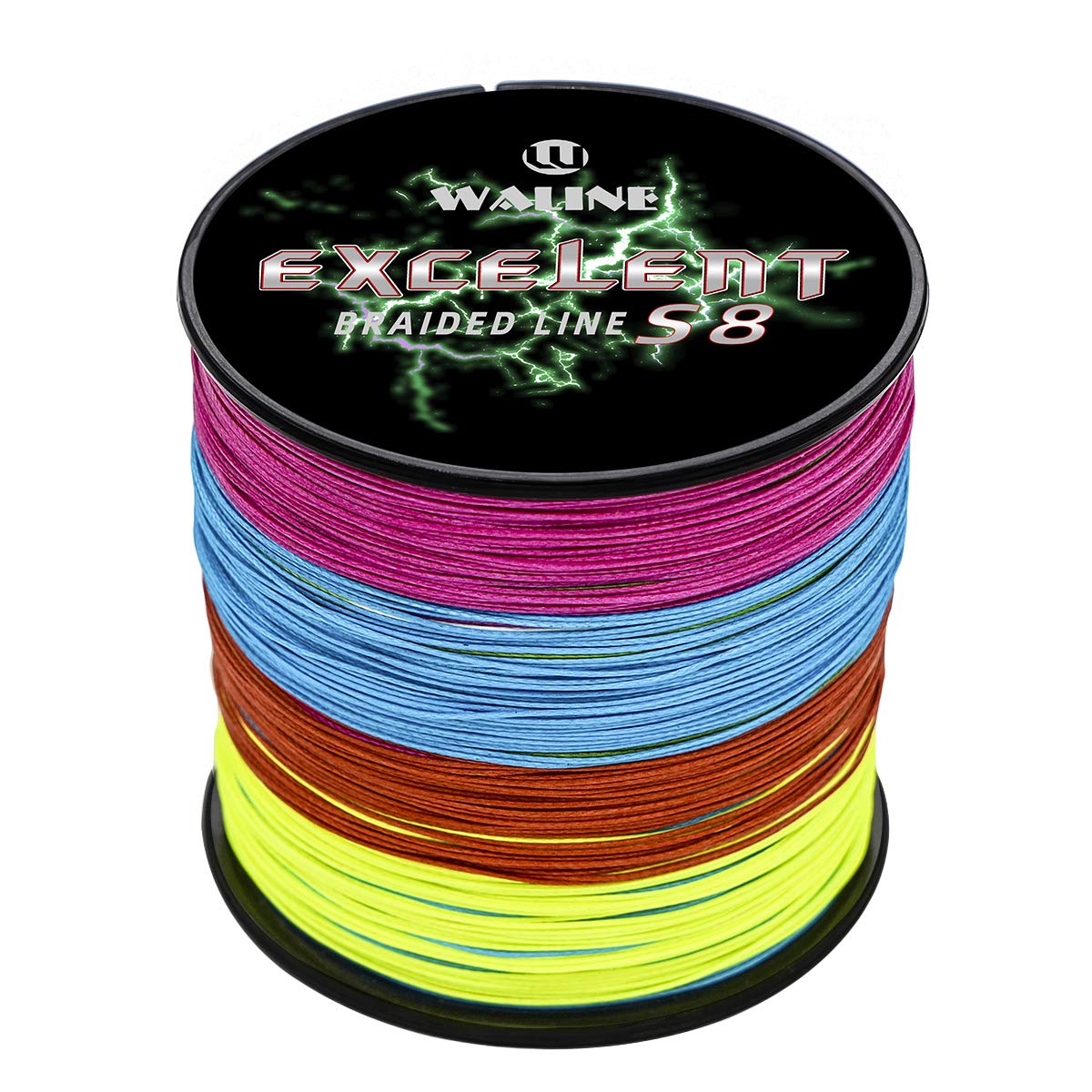 Waline Super Strong 300 m 500 m PE Braided Fishing Line 8 Strands Multifilament Fishing Line 20 lb-80 lb Sea Fishing Braided Line (Multi-Colour - Image 3