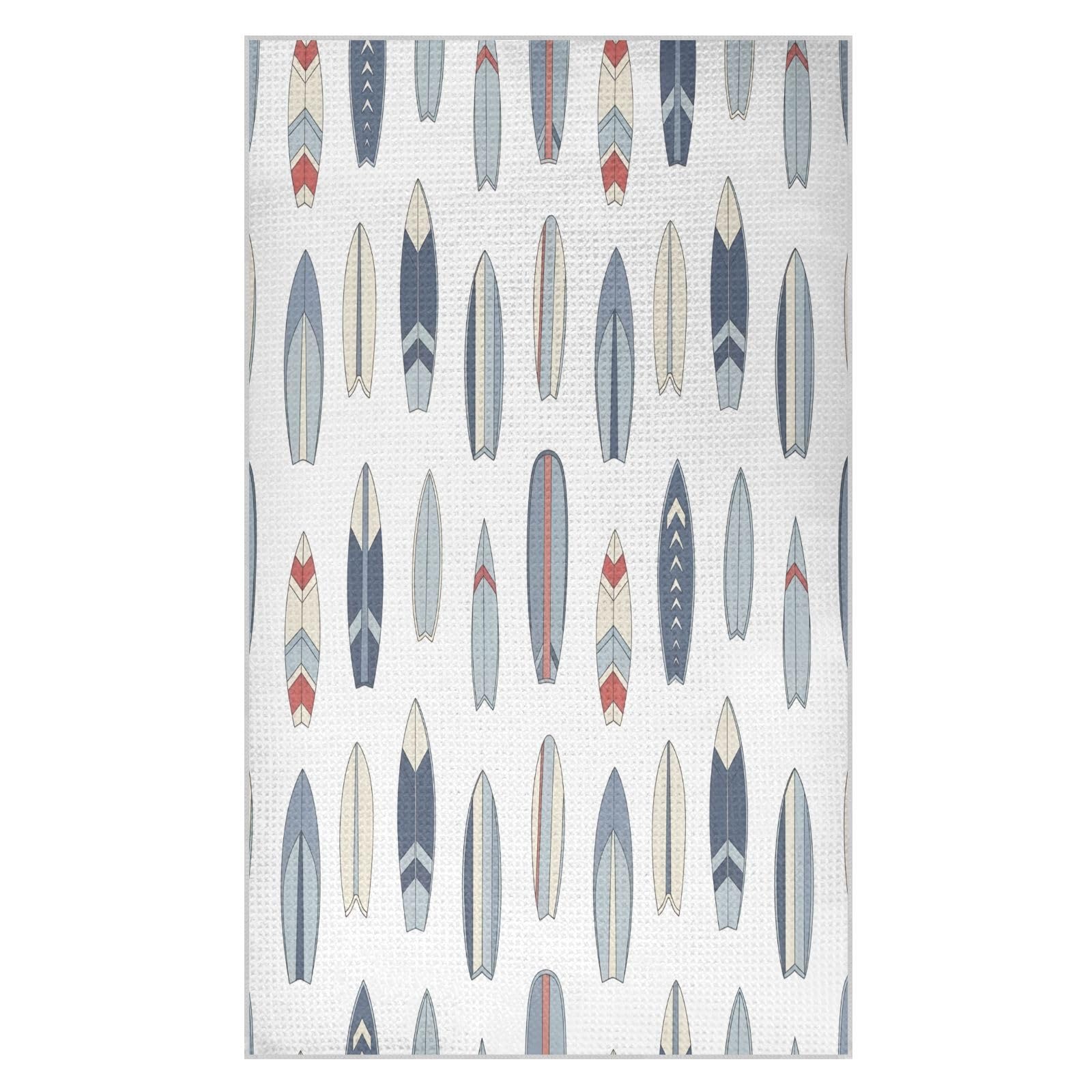 BURSTDDY Surfboard Kitchen Towels,Absorbent Dish Towels 1 Pack