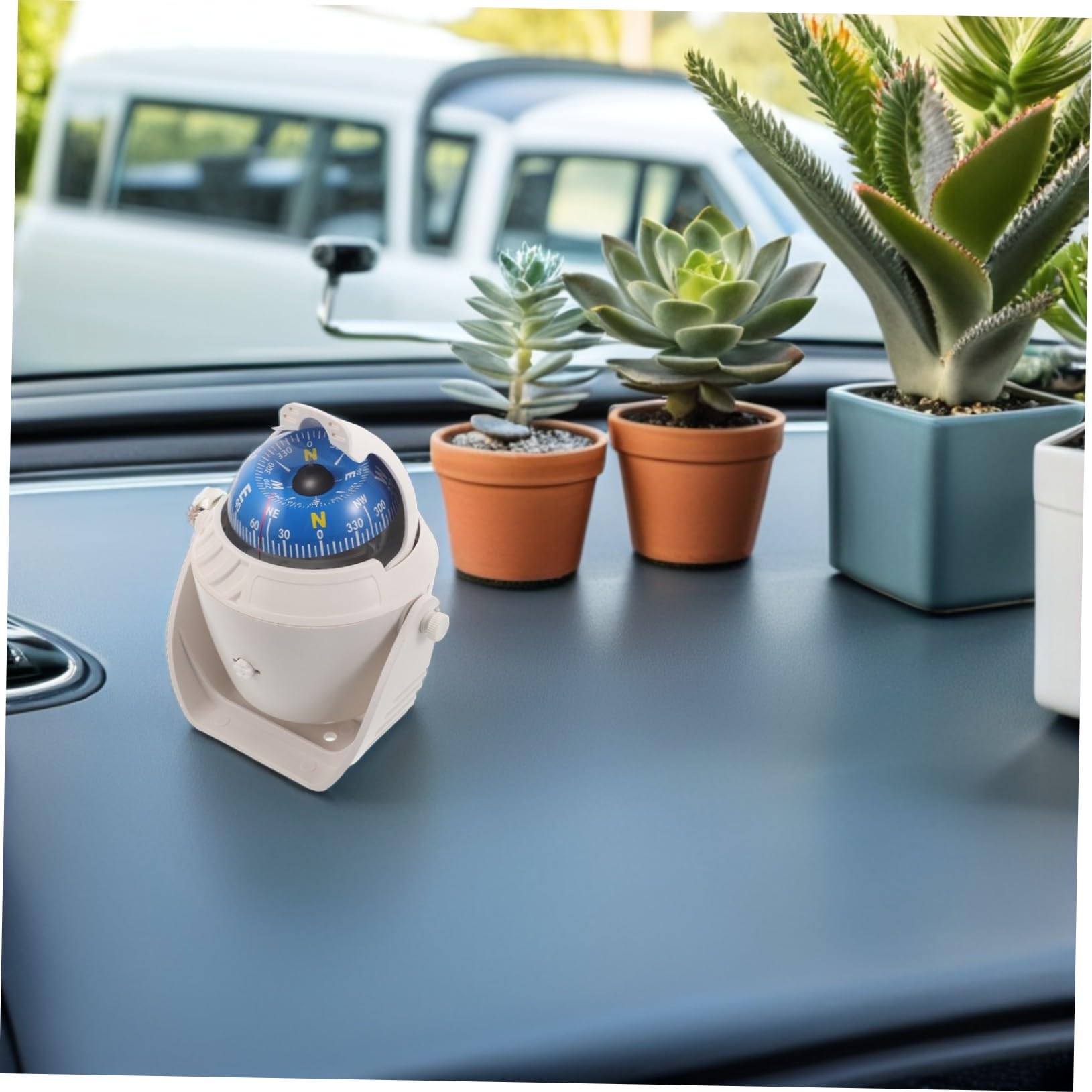 iplusmile Brújula De Navegación Brújula Marina para Barcos Ajustable para Salpicadero De Coche Navegación Exteriores Camping