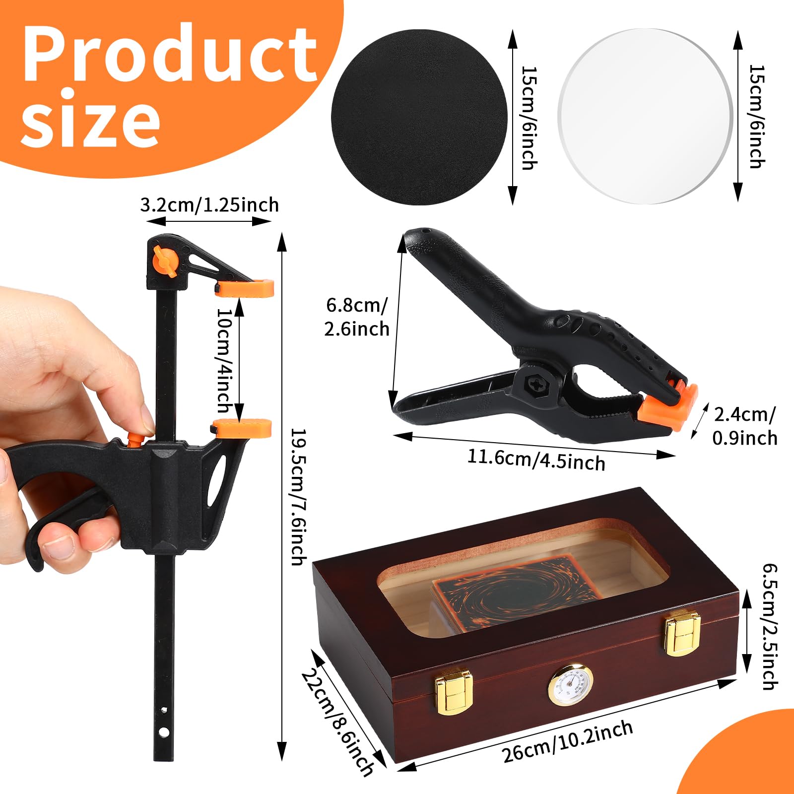 Didaey Card Flattening Kit Trading Card Flattening Tool Accessory Kit Included Humidor, 2 Acrylic Plates, 4 Vices, 4 Clamps, 2 Indent Mats for Fix Bent Cards and Flatten Lifted Edges