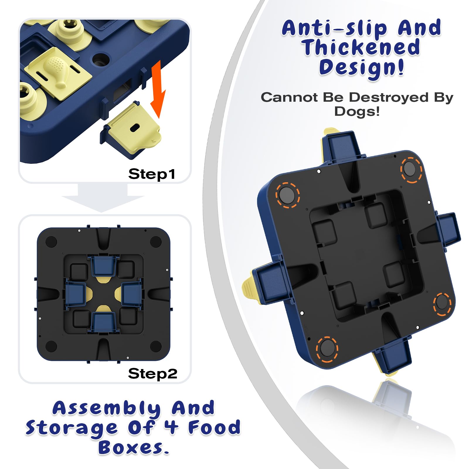 KADTC Dog Chess Puzzle Toy, U.S. Brand & Design - 3 Levels of Step-by-Step Challenge,Easy-to-Advanced for Smart Dogs Interactive Boredom Buster Mental Stimulation Enrichment Puppy Treat Brain Games - image 6