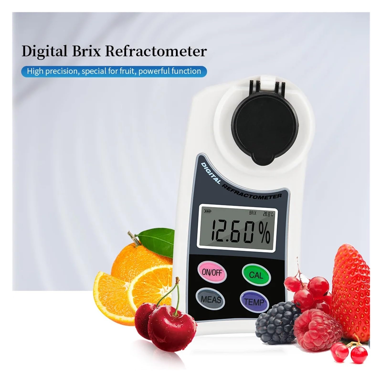 Equipo De Optometría Refractómetro Automático Miel Digital 0-55% Portátil For Azúcar Café Jugo Uvas Fruta Alta Precisión MedicióN De PrecisióN
