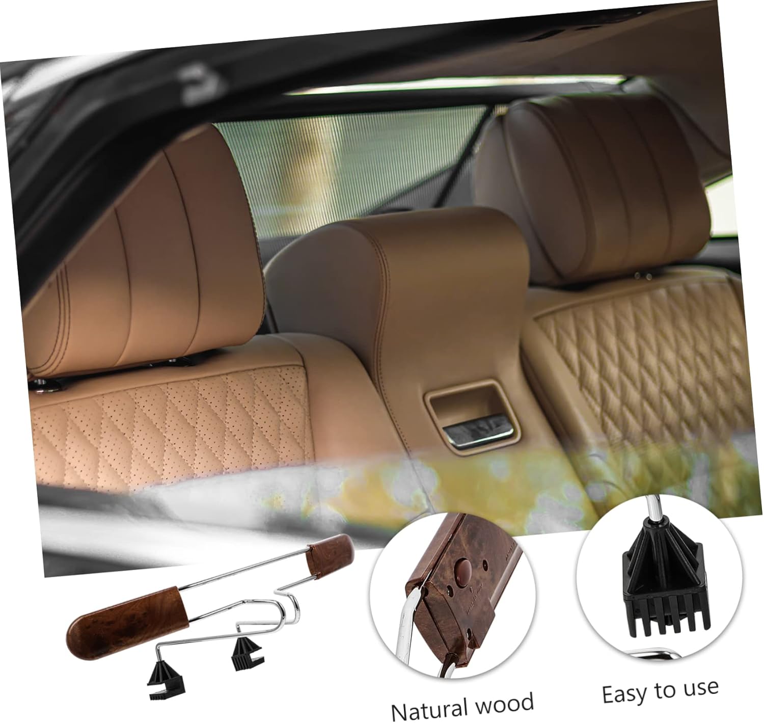 ERINGOGO 1pc Car Hanger Car Coat Hanger Jacket Headrest Clothes s Headrest Coat Hook Clothes for Seat Stainless Steel Abs Suit Rack