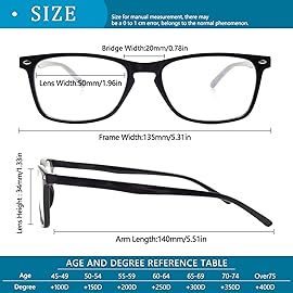 ZONLON 6 Pack Reading Glasses for Women Men, Spring Hinge Eyeglasses Blue Light Blocking Anti Eyestrain Computer Readers (6 Mix C1, 2.75, multiplier_x)