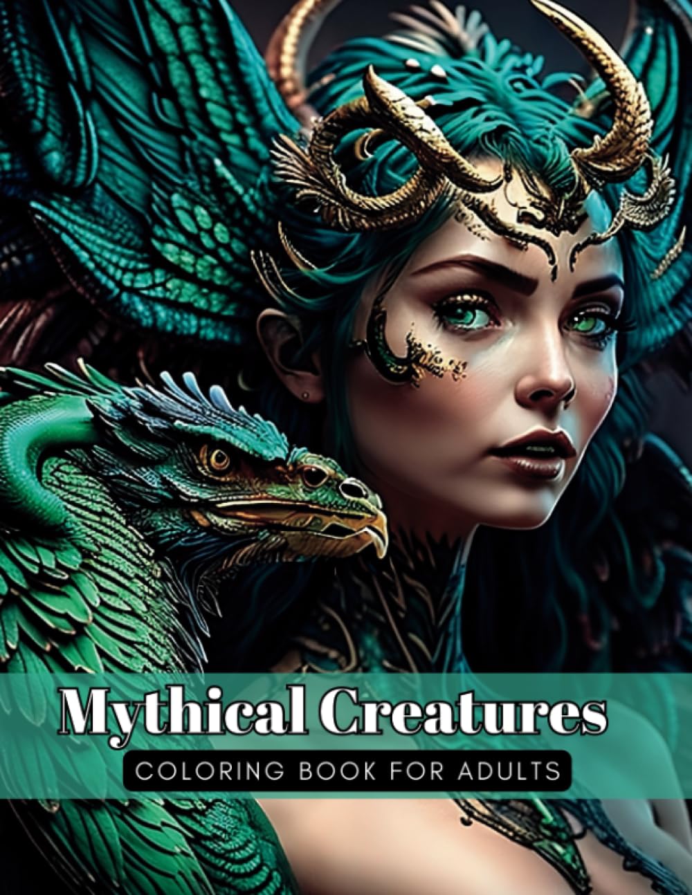 Mythical Creatures Coloring Book for Adults: Amazing Beasts and Magical Animals for Relaxation
