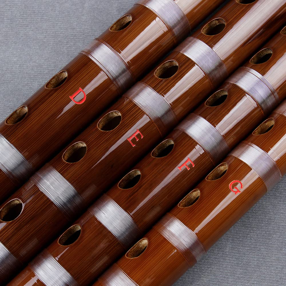 flet bambusowy, Profesjonalne instrumenty dęte drewniane CDEFG Key Chinese Dizi Transversal Flauta Flet dla początkujących(C Key)