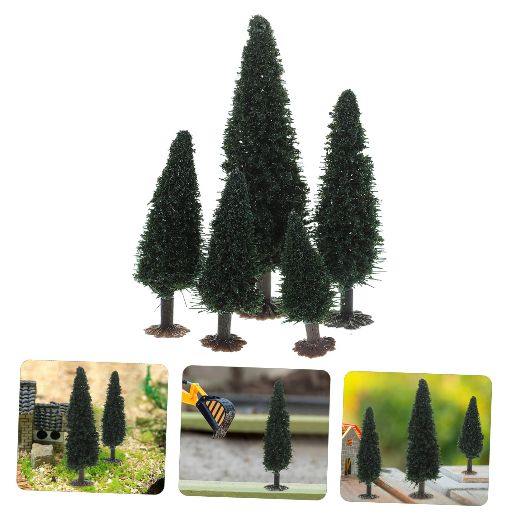 SEWACC 30piezas Árboles para Paisajismo Decoración De y Maquetas Árboles Artificiales De Simulación para Dioramas y Proyectos De Manualidades