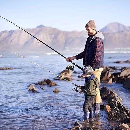 Miniatura 7 de Cadence Carrete giratorio ideal, carrete de pesca súper suave con 10 + 1 BB para agua dulce, duradero y potente carrete con 30 libras de arrastre