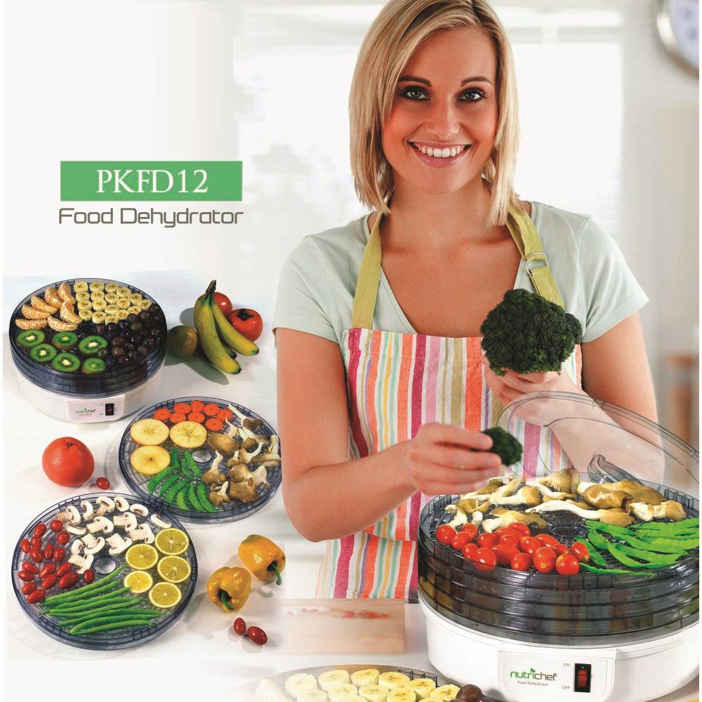 NutriChef Electric Food Dehydrator – 5-Tier Dryer For Jerky, Fruit, Veggies & Healthy Snacks