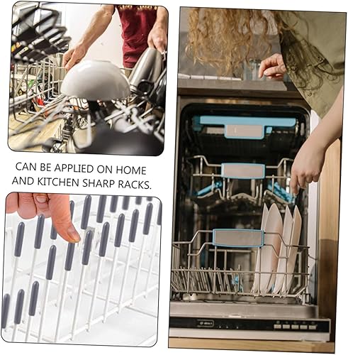 Vista 5 de Tapas de dientes para lavavajillas, 100 unidades, fundas protectoras universales de silicona, tapas de reparación de clavijas para lavavajillas