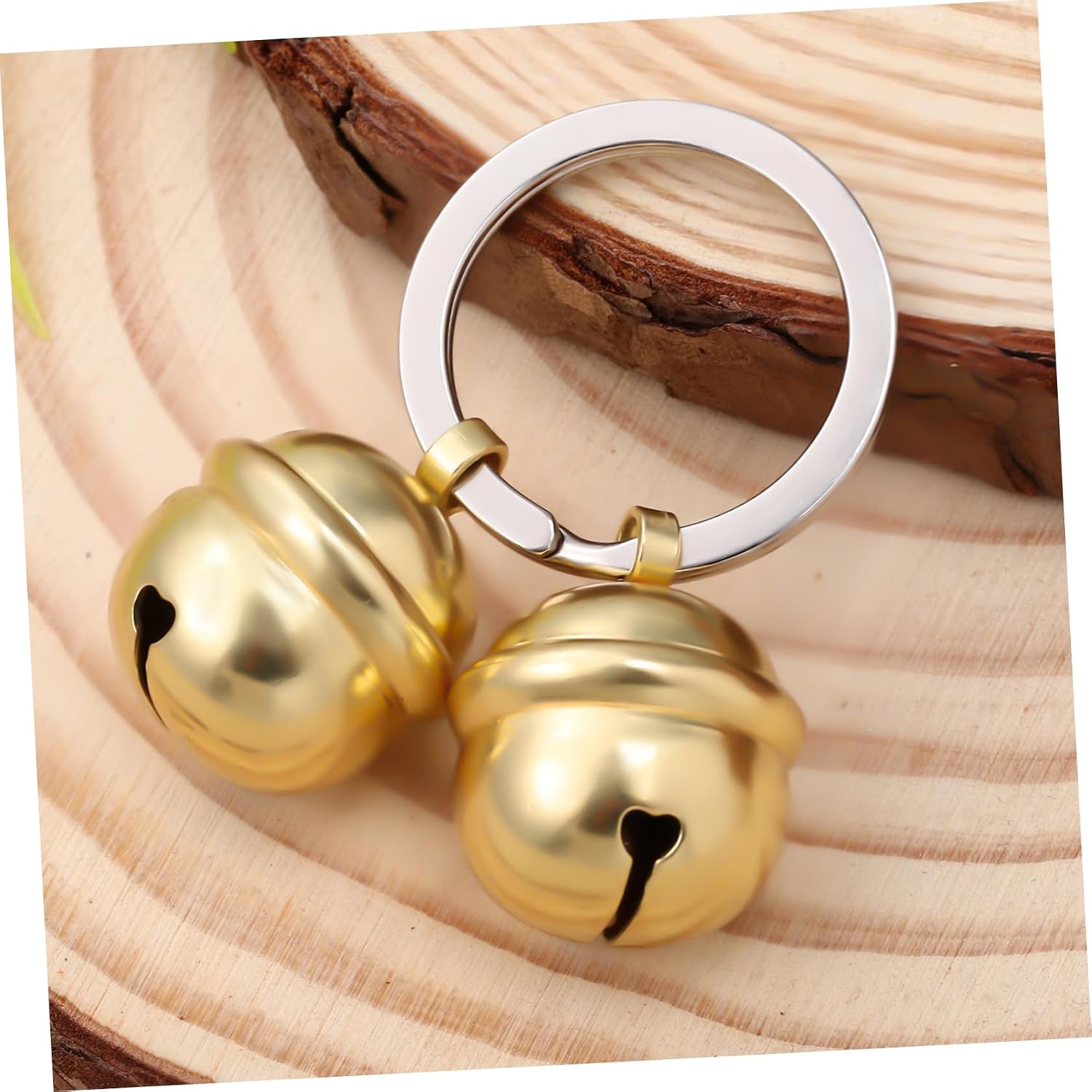 Decorative Copper Cat and Dog Collar Bells Lightweight Pet Accessories for Enhanced Safety and Style Adorable Nickel and Gold Design