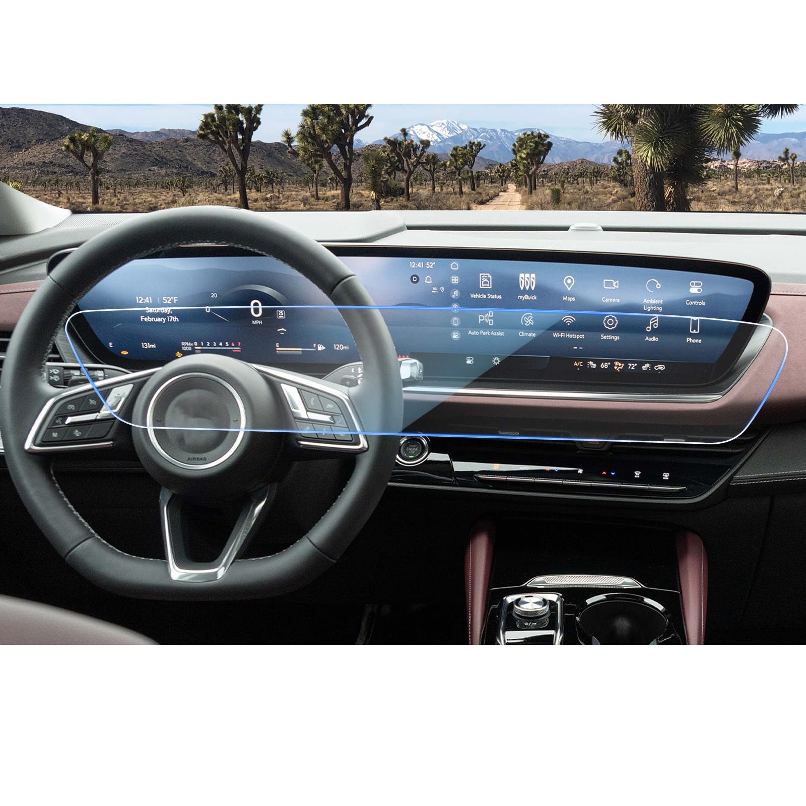 CDEFG for 2025 2026 2027 Buick Envision Screen Protector 30" Tempered Glass
