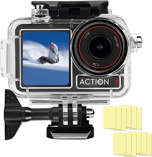 Miniatura 12 de BO&DQQ Carcasa Subacuática Impermeable Compatible con DJI Osmo Action 5 Pro/Action 4/Action 3, Funda de Cubierta de Buceo de 50 m/164 pies con Kit