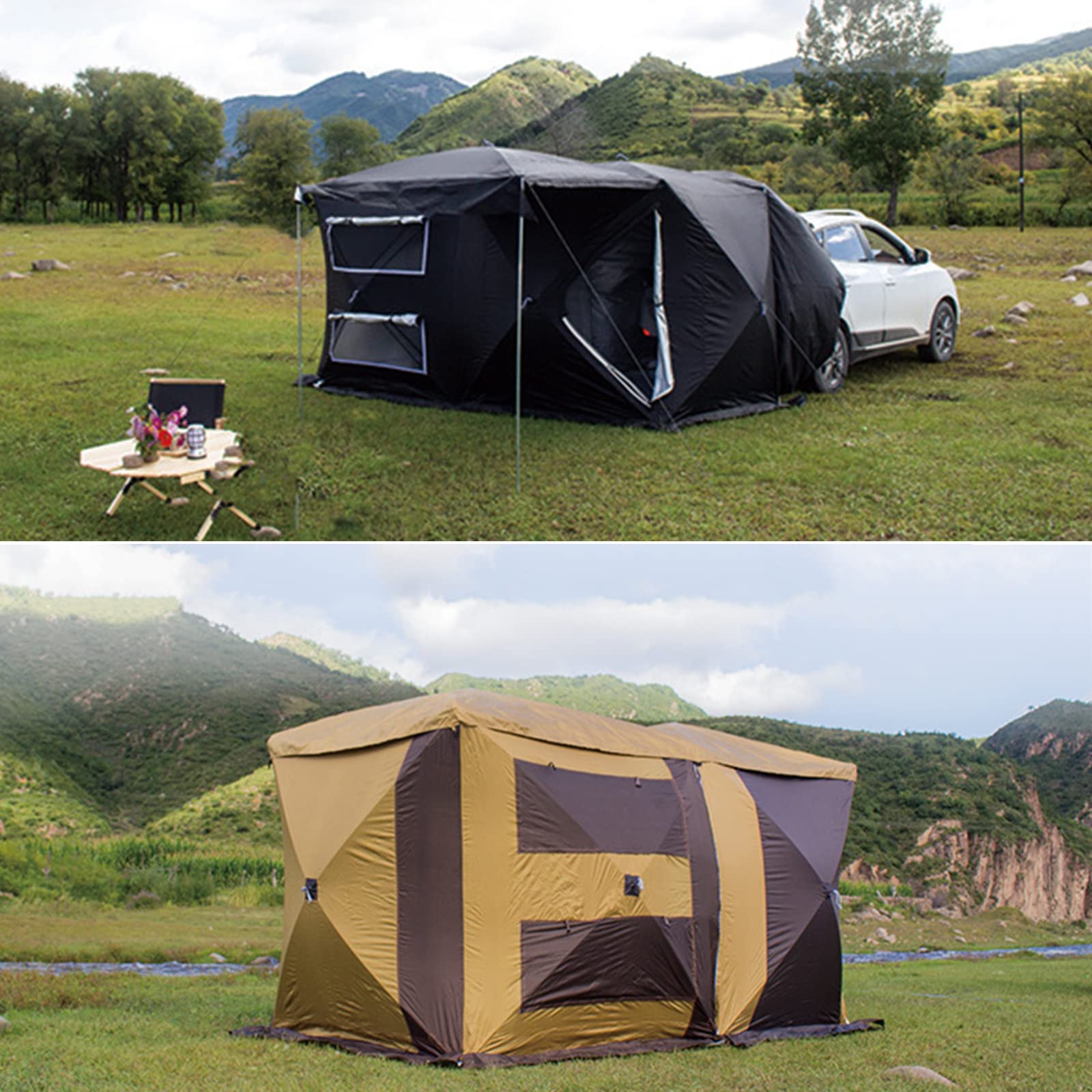 Tenda parasole portatile per SUV, con borsa per il trasporto, ideale per campeggio, viaggi, picnic, pesca, escursioni