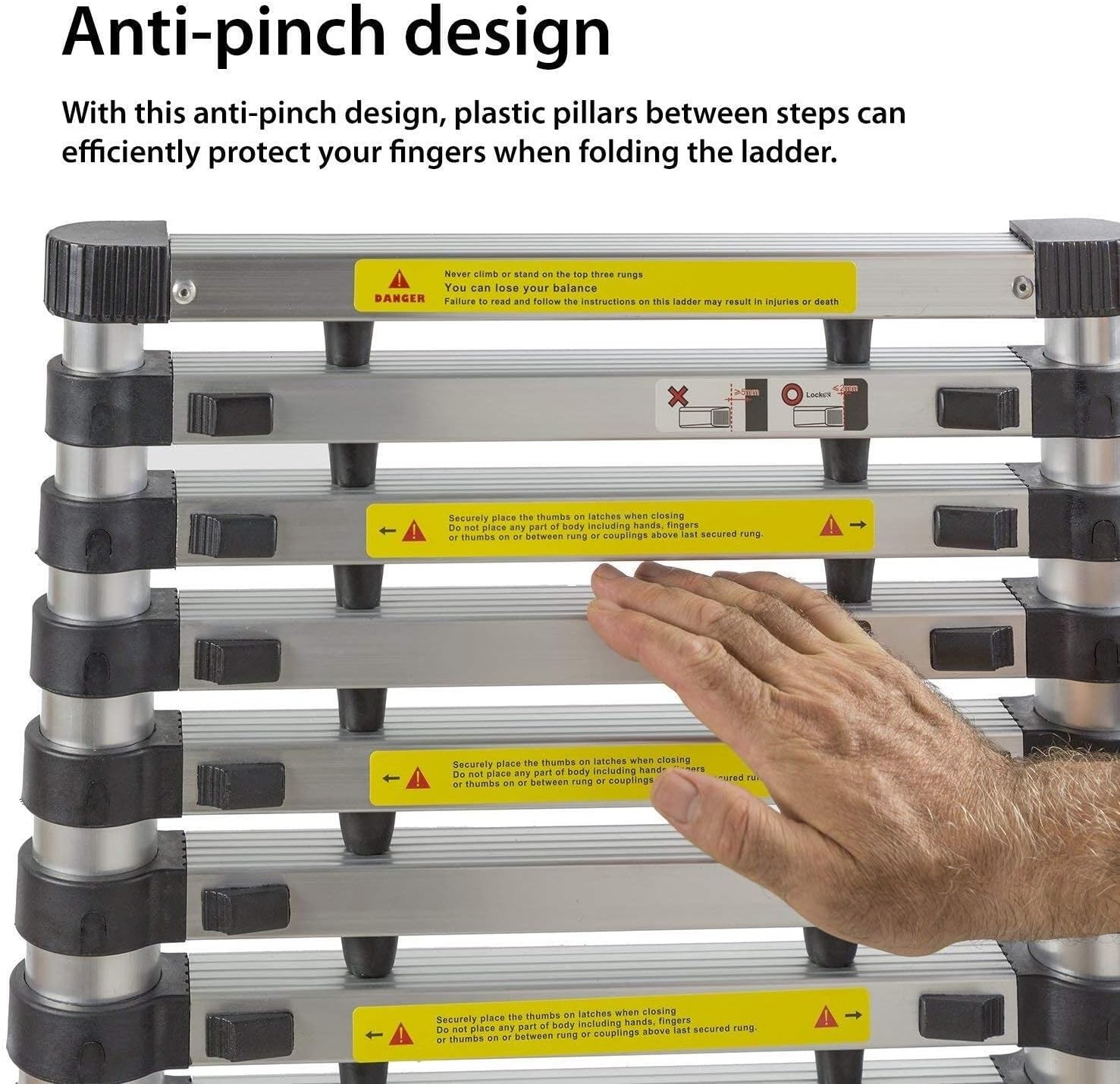 Step Ladder Extension Ladder Foldable Ladder Little Giant Ladder Collapsible ladders 12ft Retractable Stepladder Aluminum Telescoping Ladder Folding Step Stool