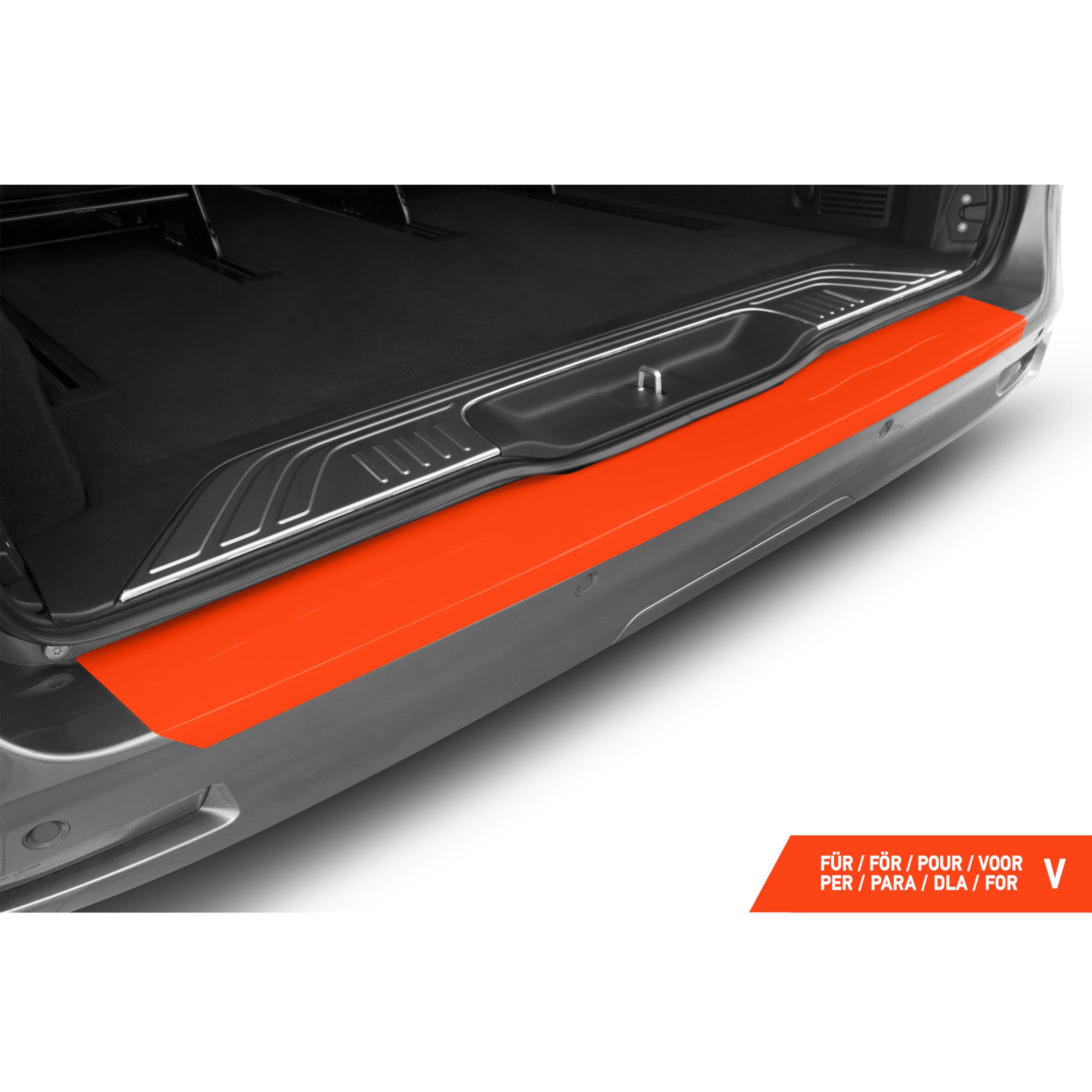 Luxshield Pellicola Protettiva per Bordo di Carico per Mercedes Benz Classe V W447 I 2014-2026 - Protezione Paraurti, antigraffio, per vernice - Trasparente