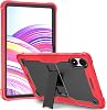 Funda compatible con Xiaomi Redmi Pad Pro 12.1"/Poco Pad 12.1" con soporte integrado, carcasa protectora resistente de cuerpo completo y híbrida a prueba de golpes para tablet Redmi Pad Pro 12.1" (Rojo) 5