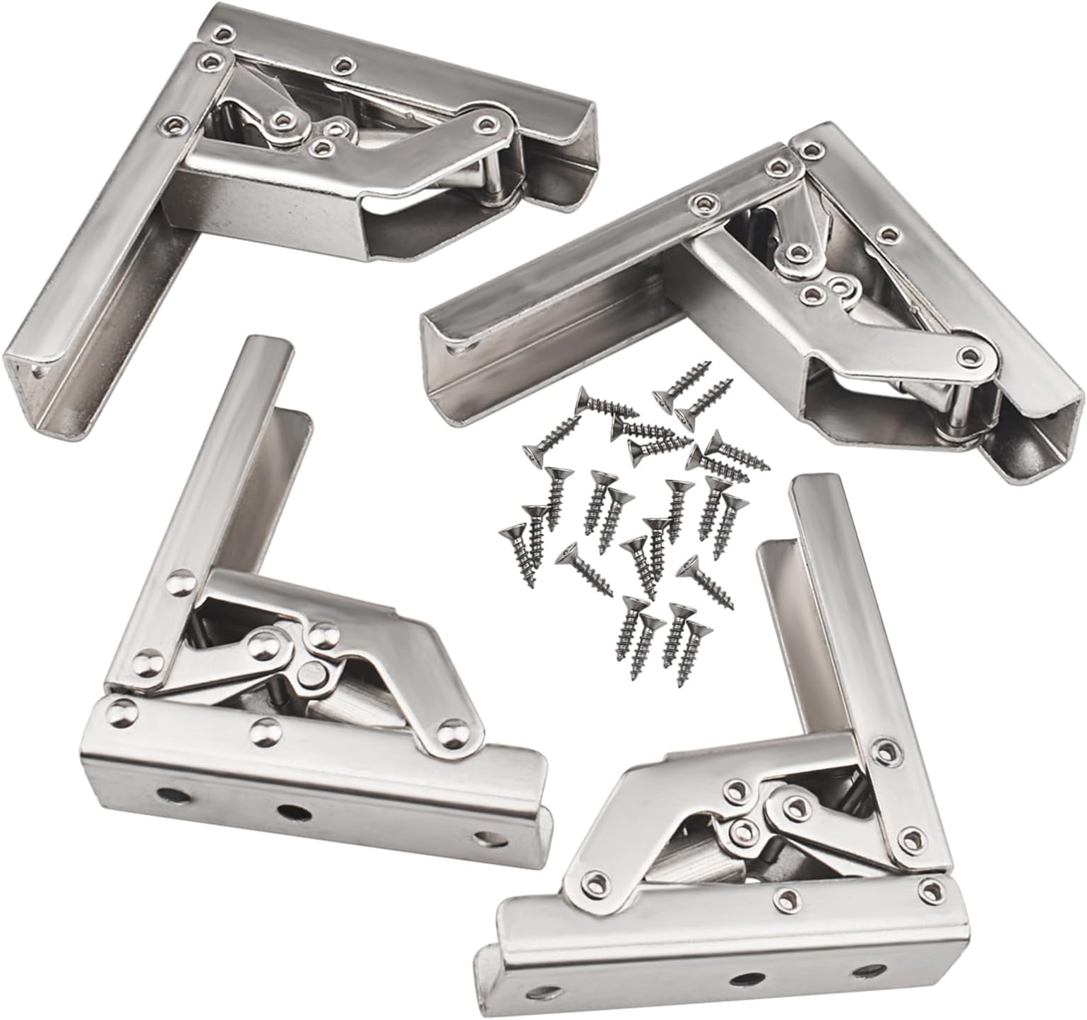 EWONICE 90 Degree Folding Door/Shelf Hinge Hidden Bracket Table Holder ...