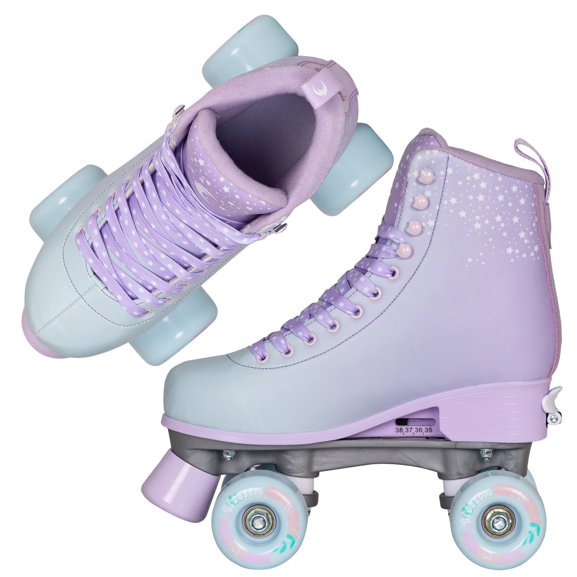 Chaya Roller Skates Bliss Star, größenverstellbar, für Kinder, 59mm/78A Rollen, ABEC 7 Kugellager