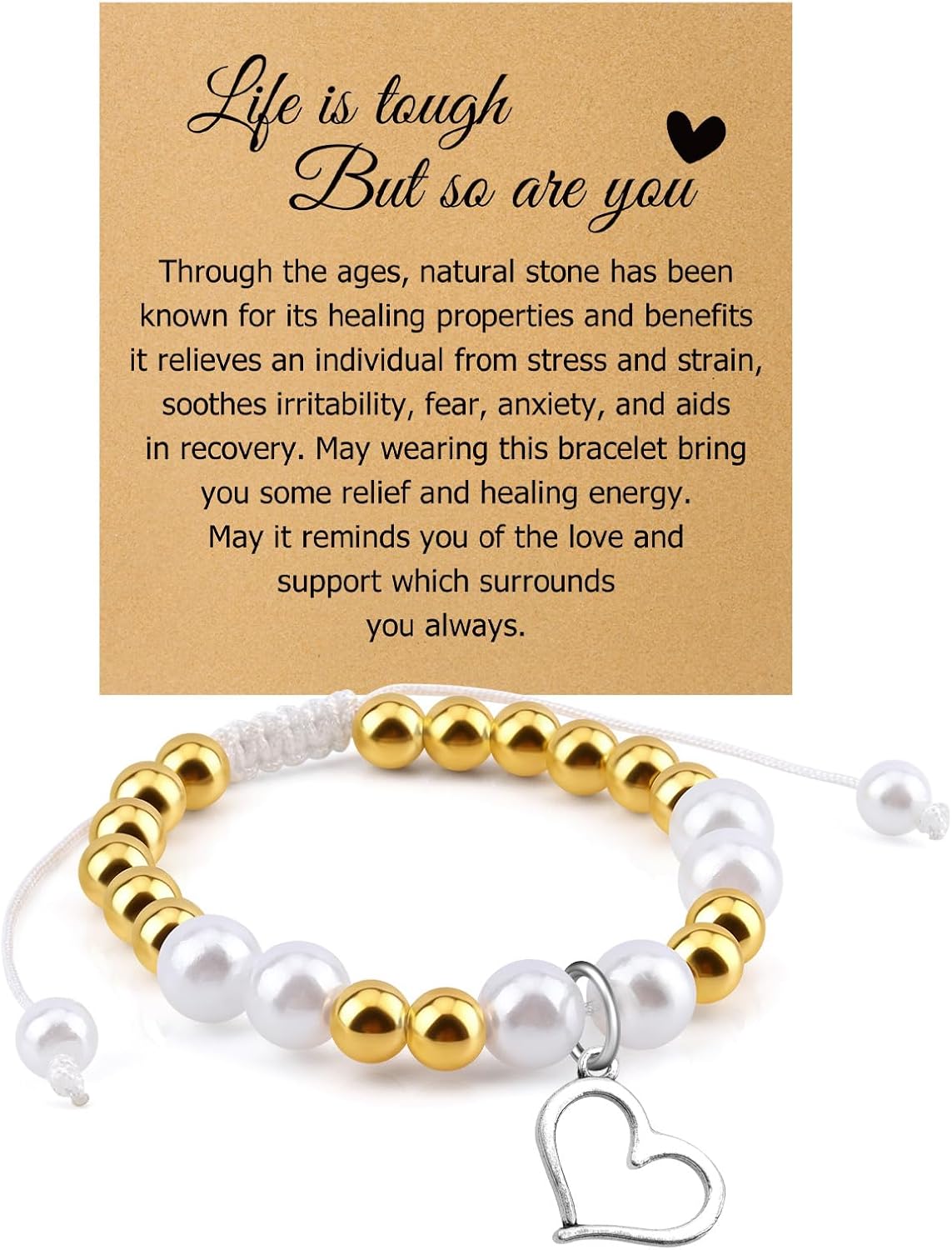 Mwphuy Motivational Bracelets Inspirational Gifts for Women Friend Motivational Gifts with Positive Affirmation Quotes Beaded Bracelets for Daughter Granddaughter Niece Sister Friends