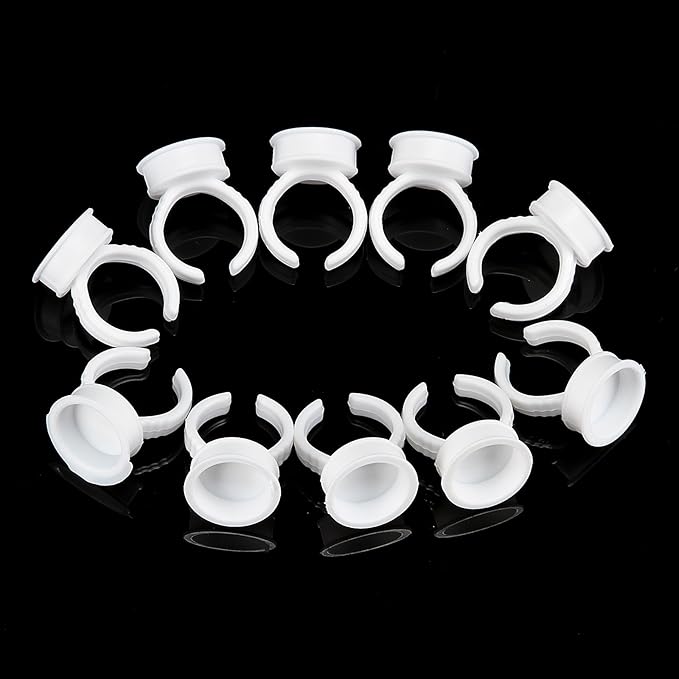 Baisidai 300PCS Disposable Plastic Nail Art Tattoo Glue