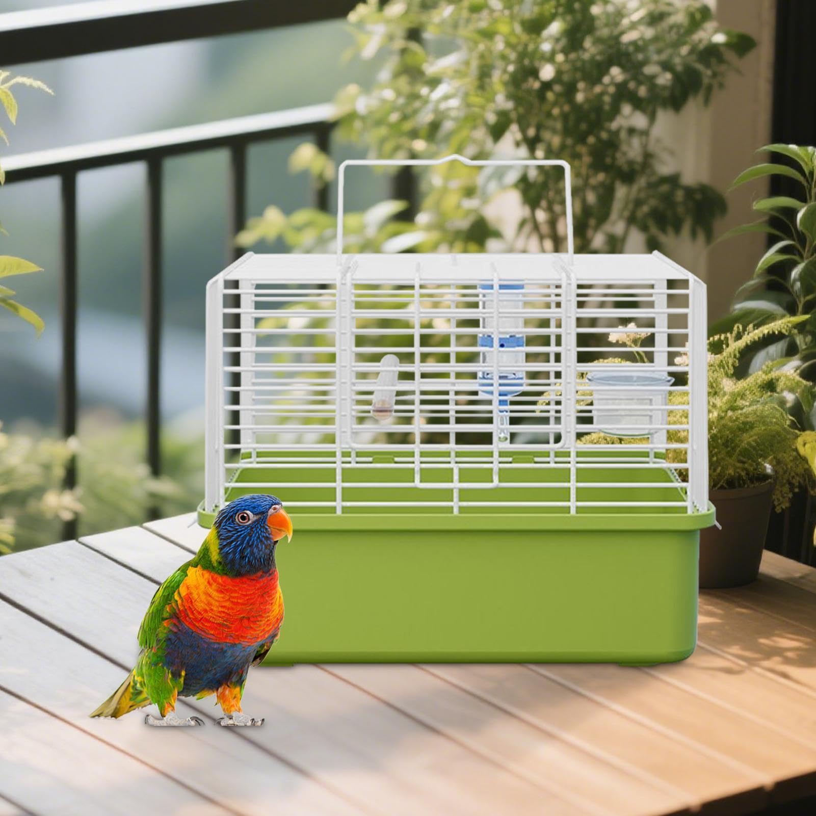 Wellensittich Vogelkäfig Tragbare Großraum-Transportbox Mit Griff