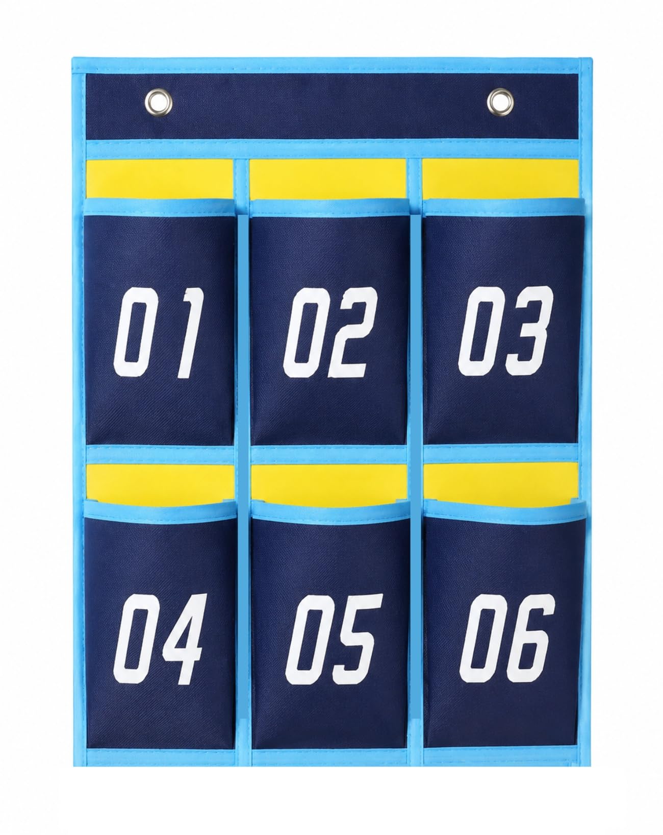 Racheljp Cell Phone Holder for Classroom Calculator Hanging Organizer with 6 Pockets