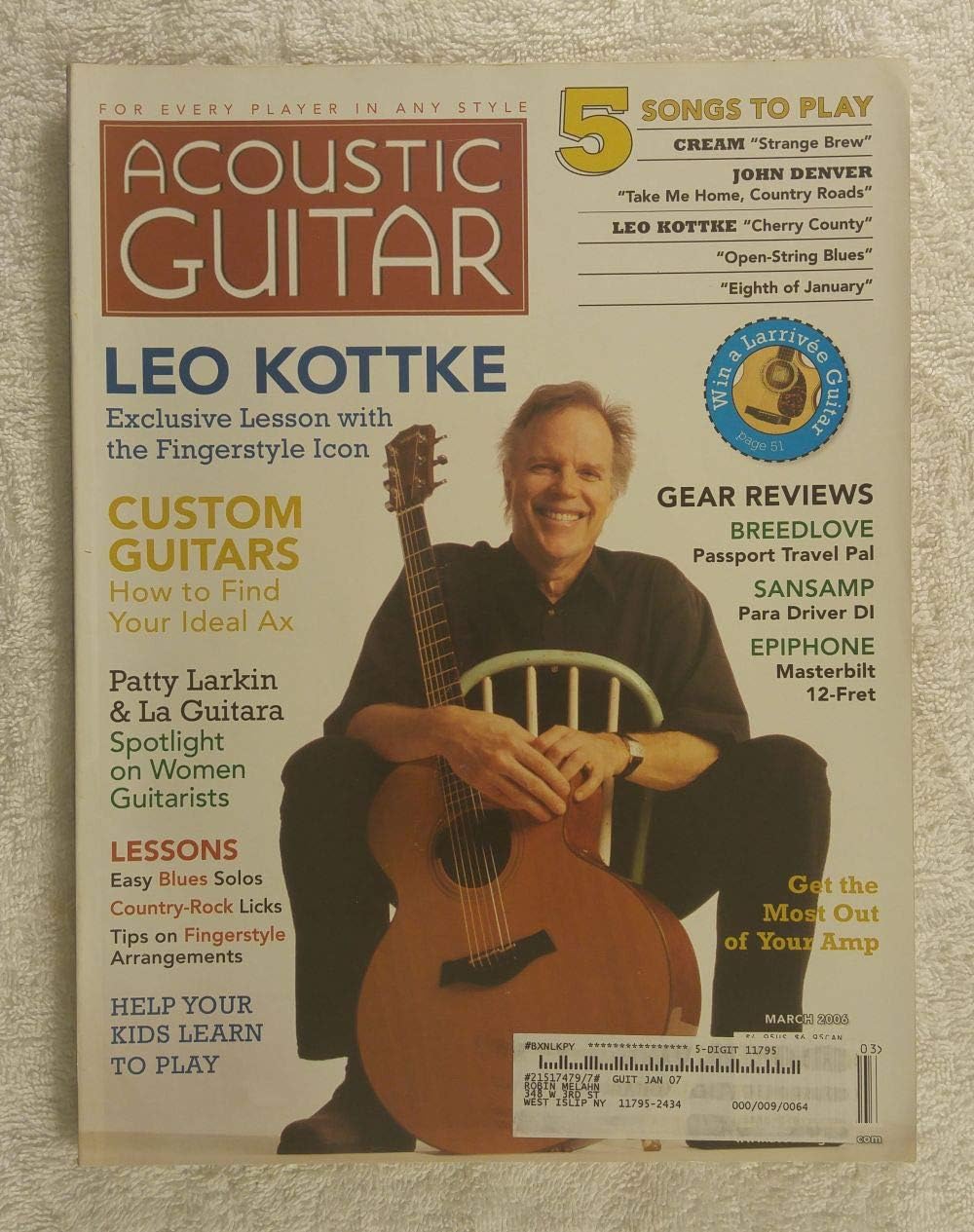 Leo Kottke Exclusive Lesson with Fingerstyle Icon Acoustic Guitar