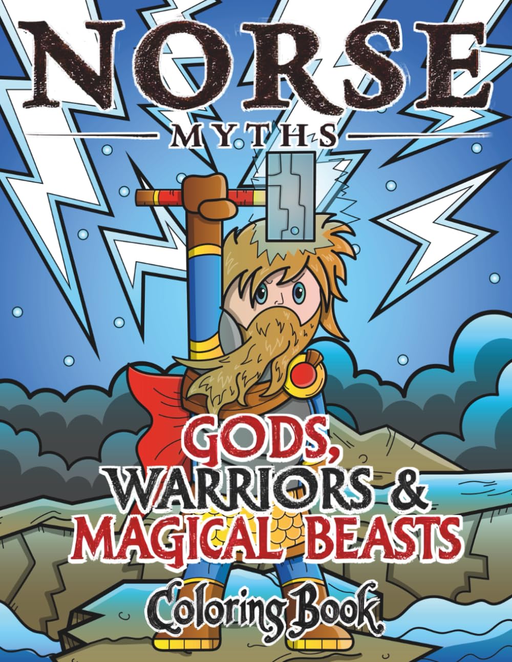 Norse Myths Coloring Book: Gods, Warriors and Magical Beasts | 30 Legendary Scenes to Color from Norse Mythology | Epic Coloring Fun for Kids Who Love ... Legends for Creativity & Screen Free Play